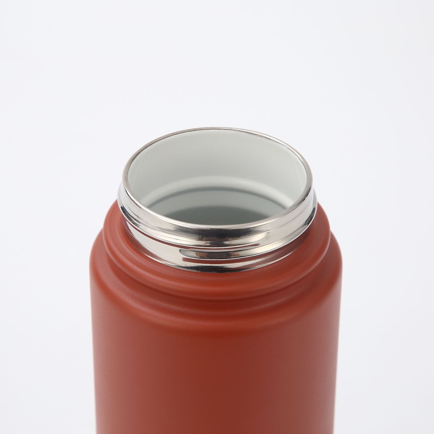 Crossing Urban Ceramic S/S Insulated Flat Cap Bottle With Handle 400ML - Terracotta