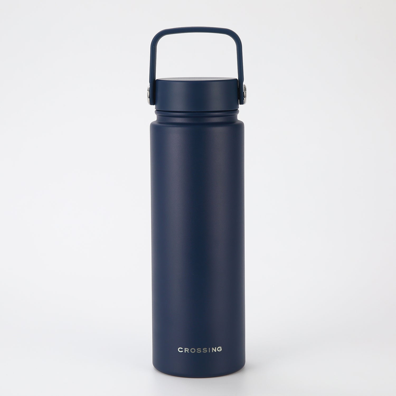 Crossing Urban Ceramic S/S Insulated Flat Cap Bottle With Handle 720ml - Ink Blue (Dark Blue)
