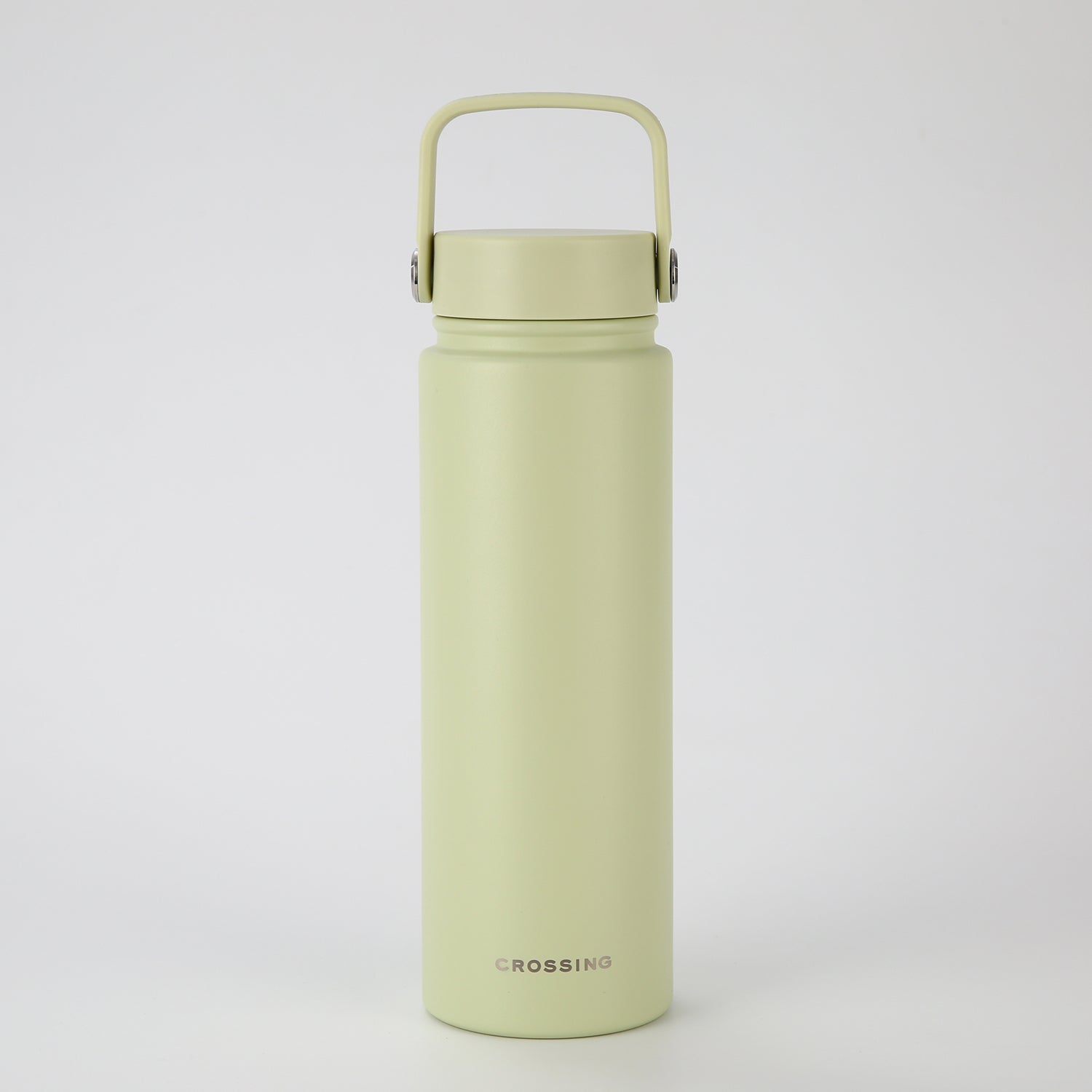 Crossing Urban Ceramic S/S Insulated Flat Cap Bottle With Handle 720ml - Pistachio (Light Green)