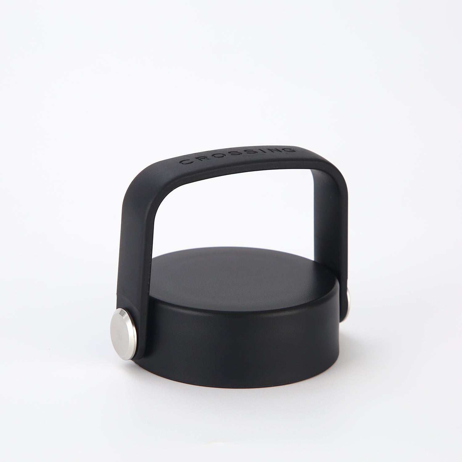 Crossing Urban Ceramic S/S Insulated Flat Cap Bottle With Handle 720ml - Skyline Singapore (Black)