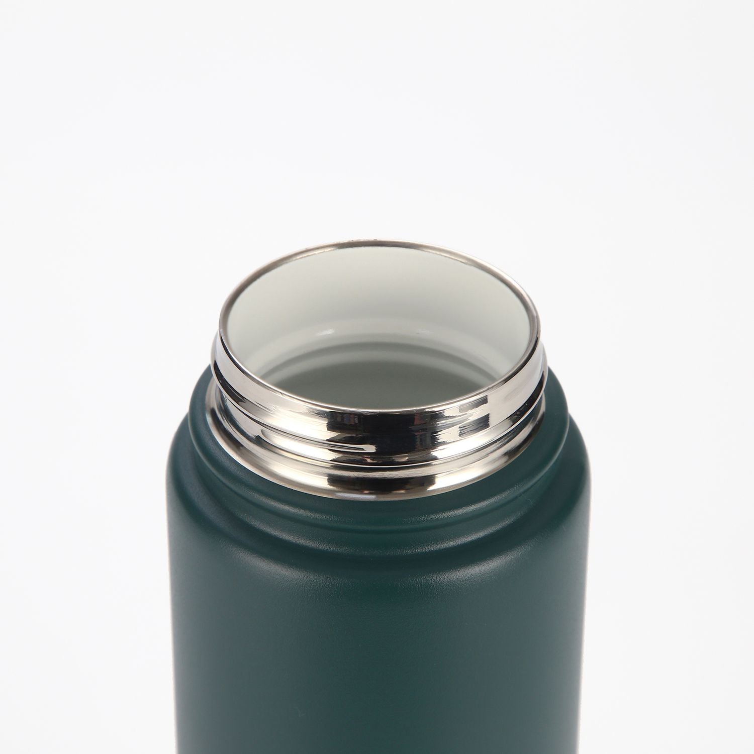 Crossing Urban Ceramic S/S Insulated Screw Cap Sports Bottle With Handle 600ml - Squash (Dark Green)