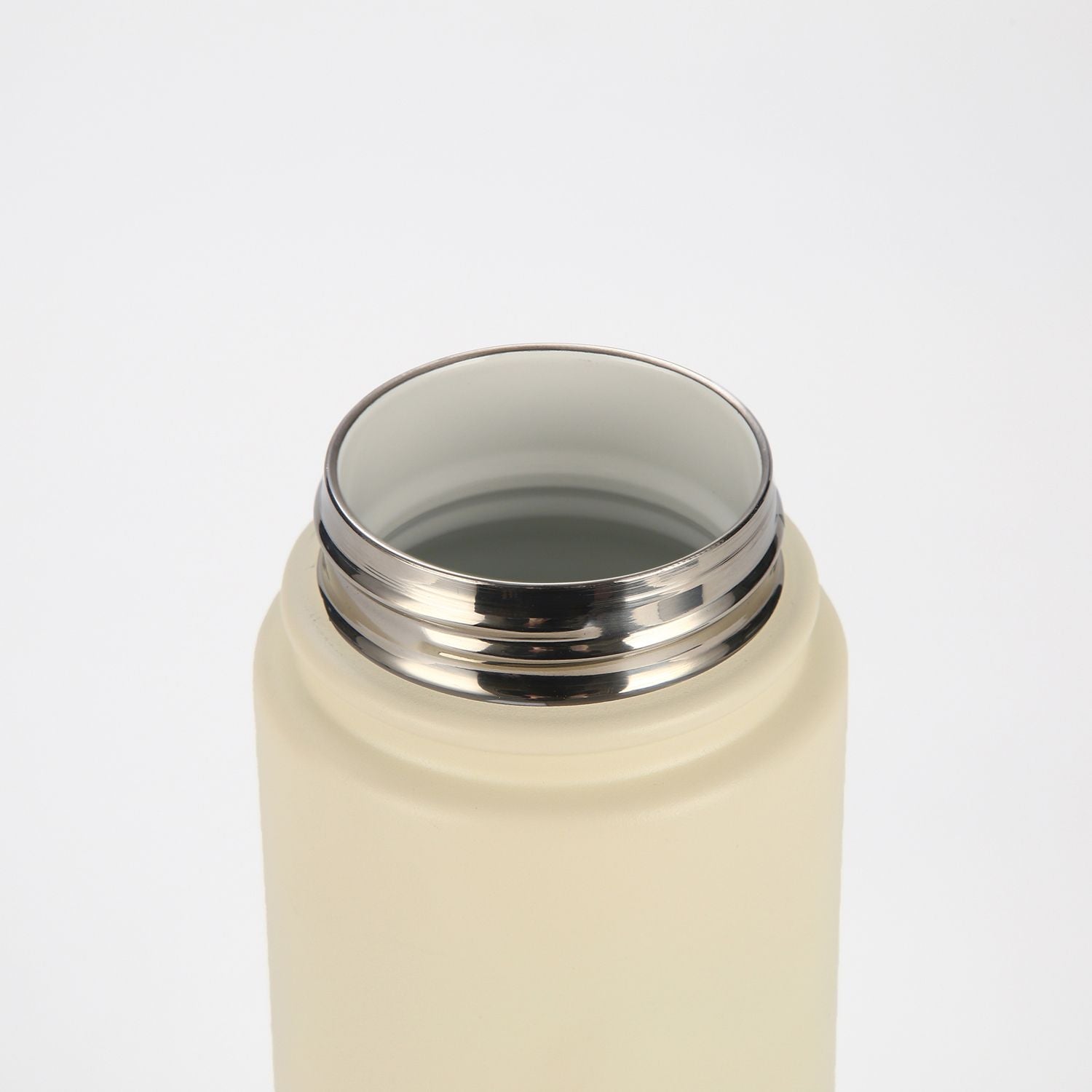 Crossing Urban Ceramic S/S Insulated Screw Cap Sports Bottle With Handle 720ml - Cotton (White)