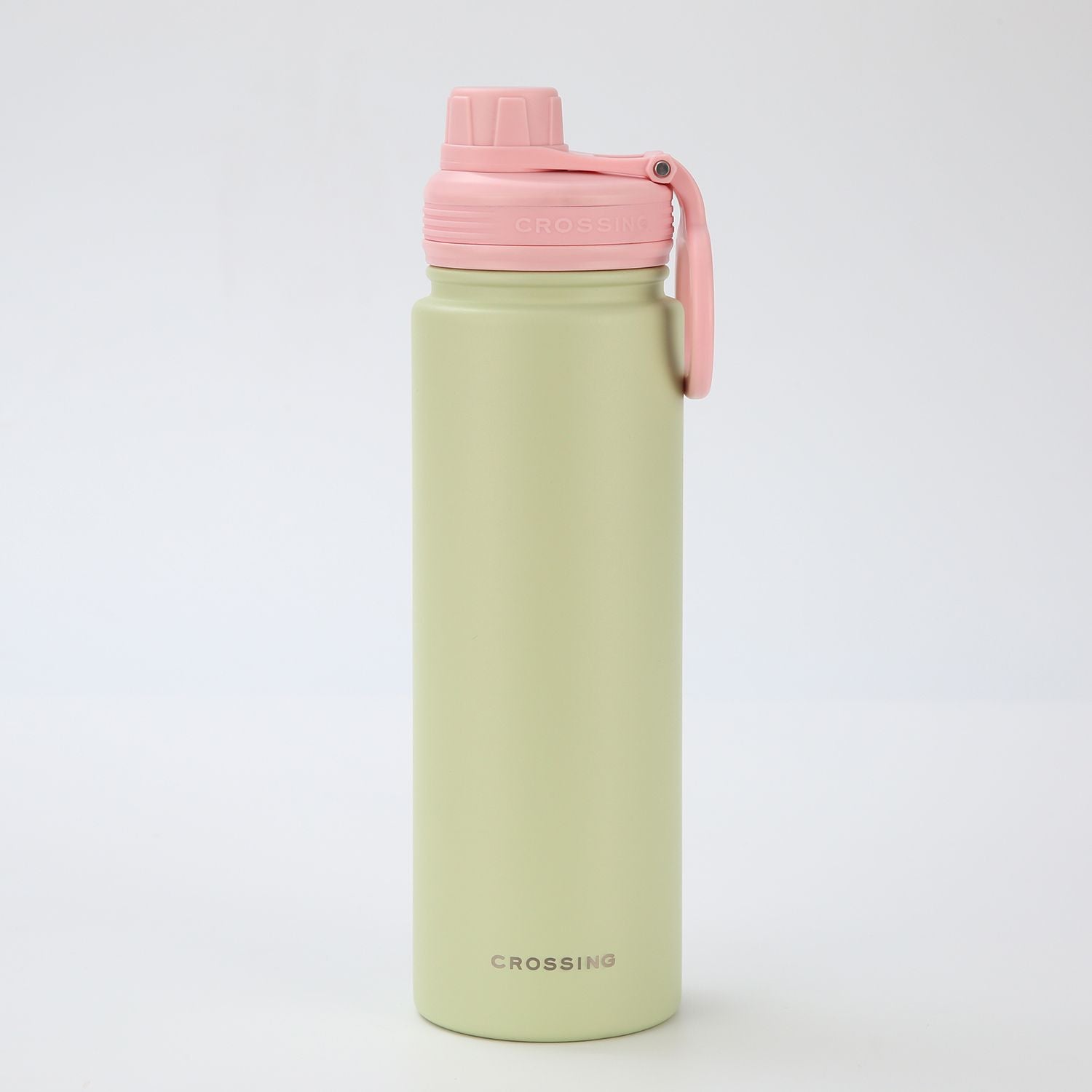 Crossing Urban Ceramic S/S Insulated Screw Cap Sports Bottle With Handle 720ml - Pistachio Dusty Rose (Mix)