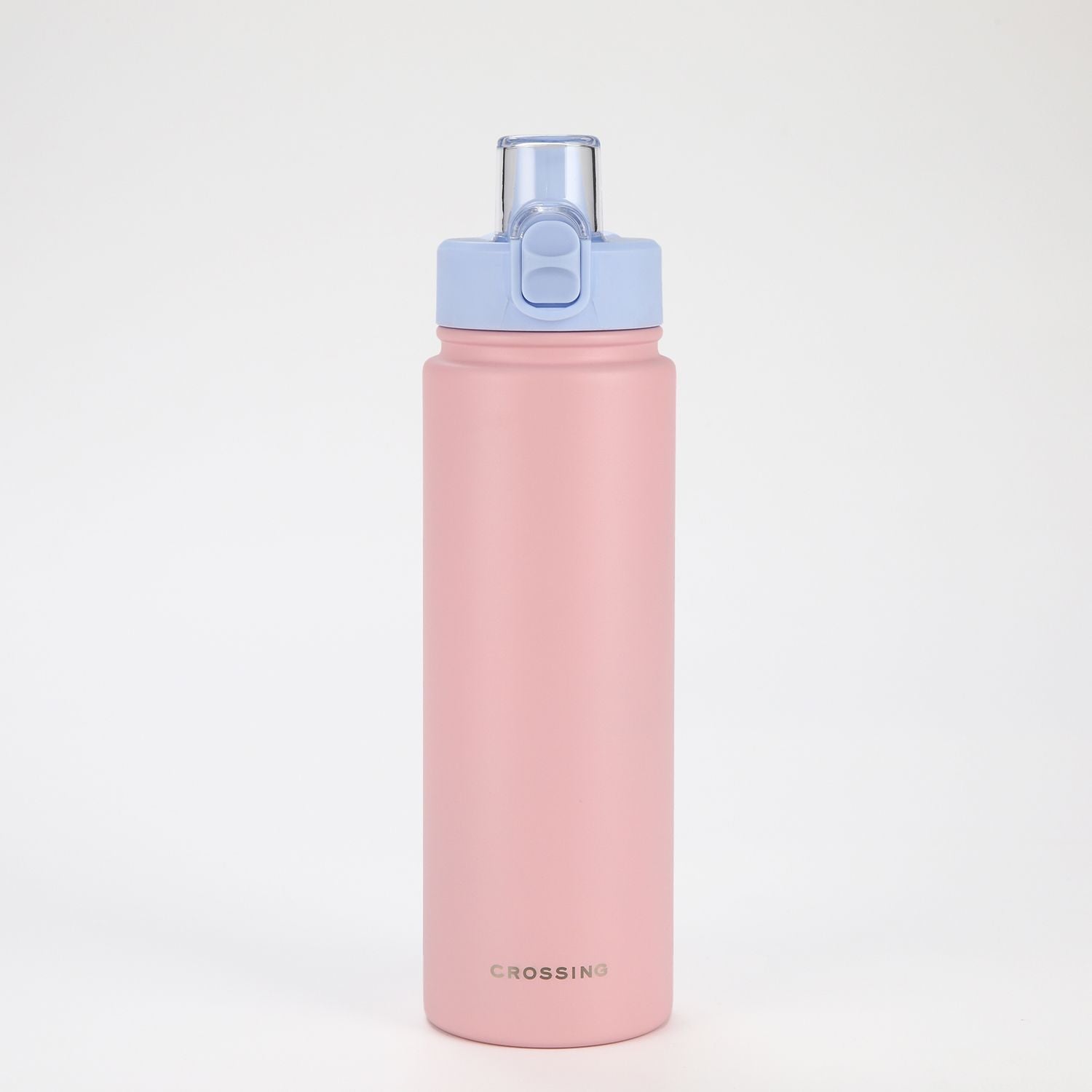 Crossing Urban Ceramic S/S Insulated Straw Sipper Cap Sports Bottle With Handle 720ml - Dusty Rose