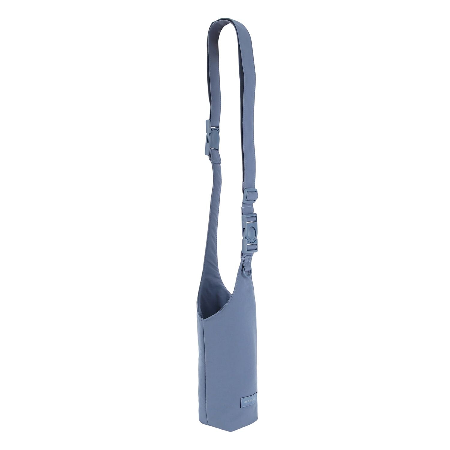 Crossing Waterproof Checked Nylon Dual Carry Water Bottle Bag - Light Blue