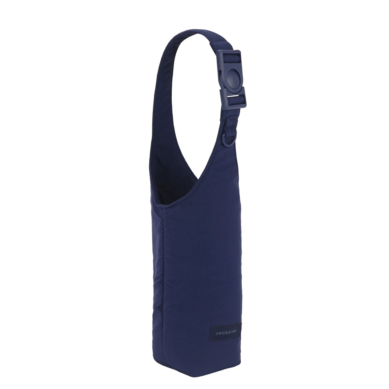 Crossing Waterproof Checked Nylon Dual Carry Water Bottle Bag - Navy