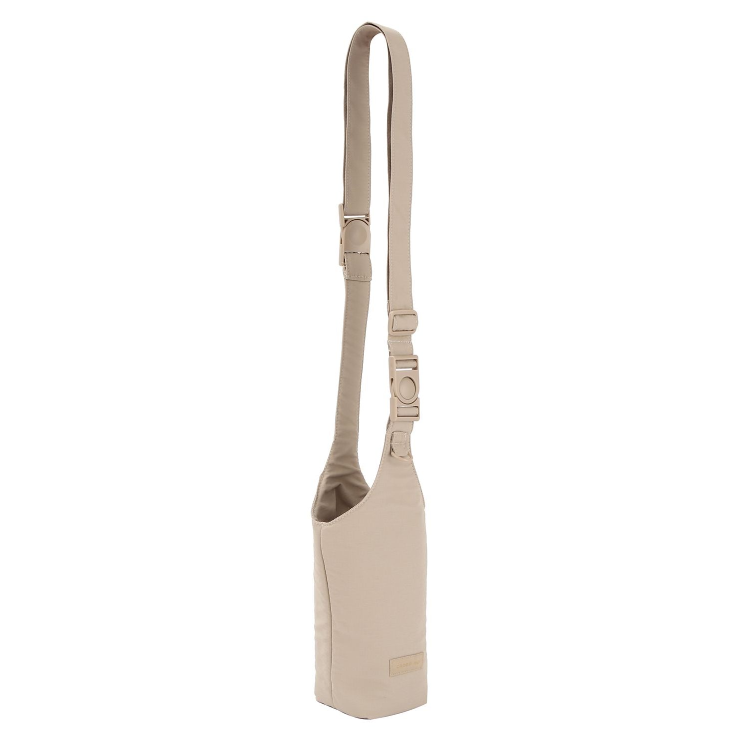 Crossing Waterproof Checked Nylon Dual Carry Water Bottle Bag - Sand