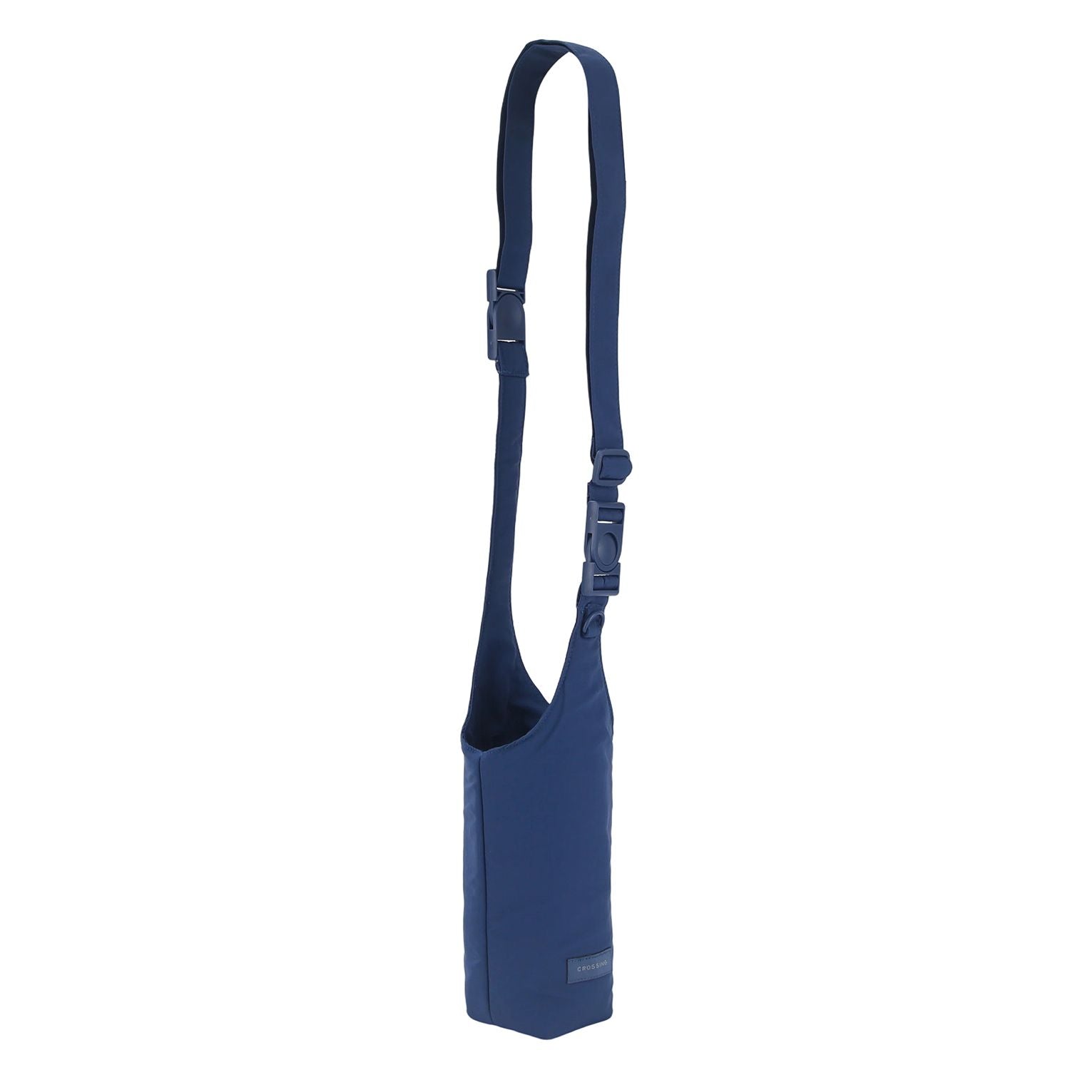 Crossing Waterproof Checked Nylon Dual Carry Water Bottle Bag - Smoke Blue