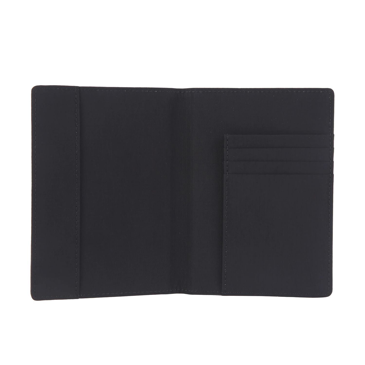 Crossing Waterproof Checked Nylon Passport Cover RFID - Black