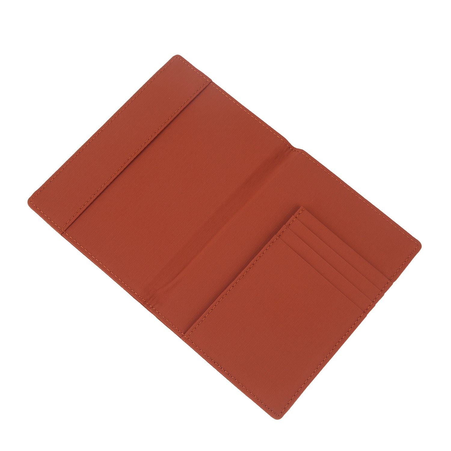 Crossing Waterproof Checked Nylon Passport Cover RFID - Rust