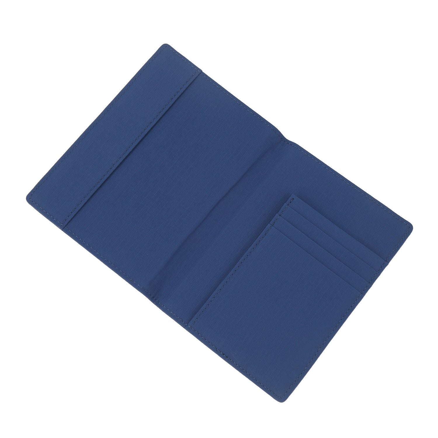 Crossing Waterproof Checked Nylon Passport Cover RFID - Smoke Blue