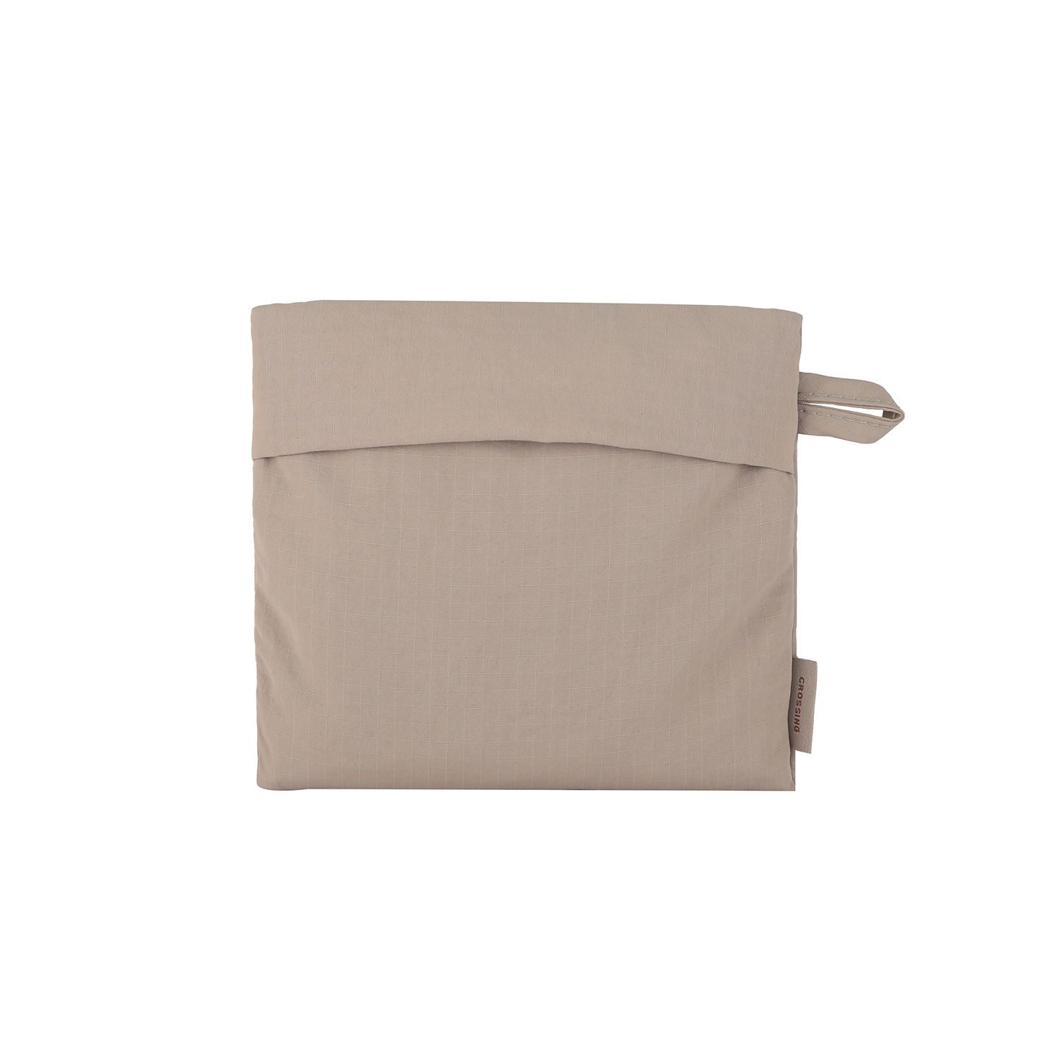 Crossing Waterproof Ripstop Nylon Foldable Tote Bag - Light Grey