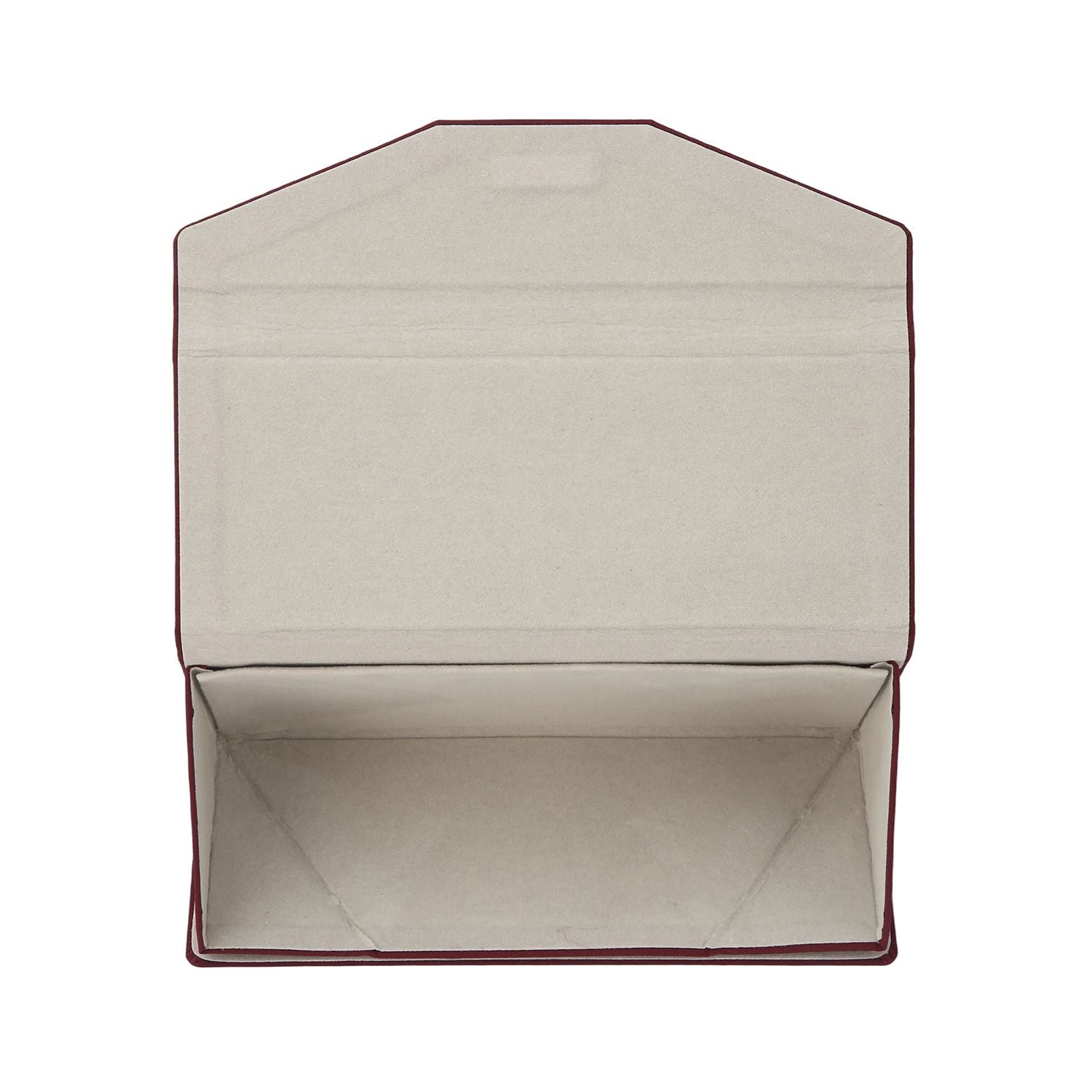 Crossing Waterproof Ripstop Nylon Foldable Glasses Case - Burgundy