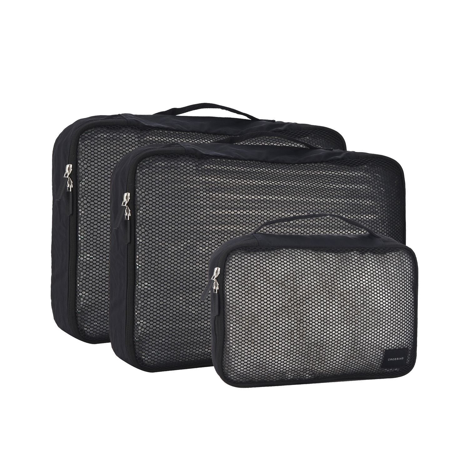 Crossing Waterproof Ripstop Nylon Packing Cube Set (4-Piece Set) - Black