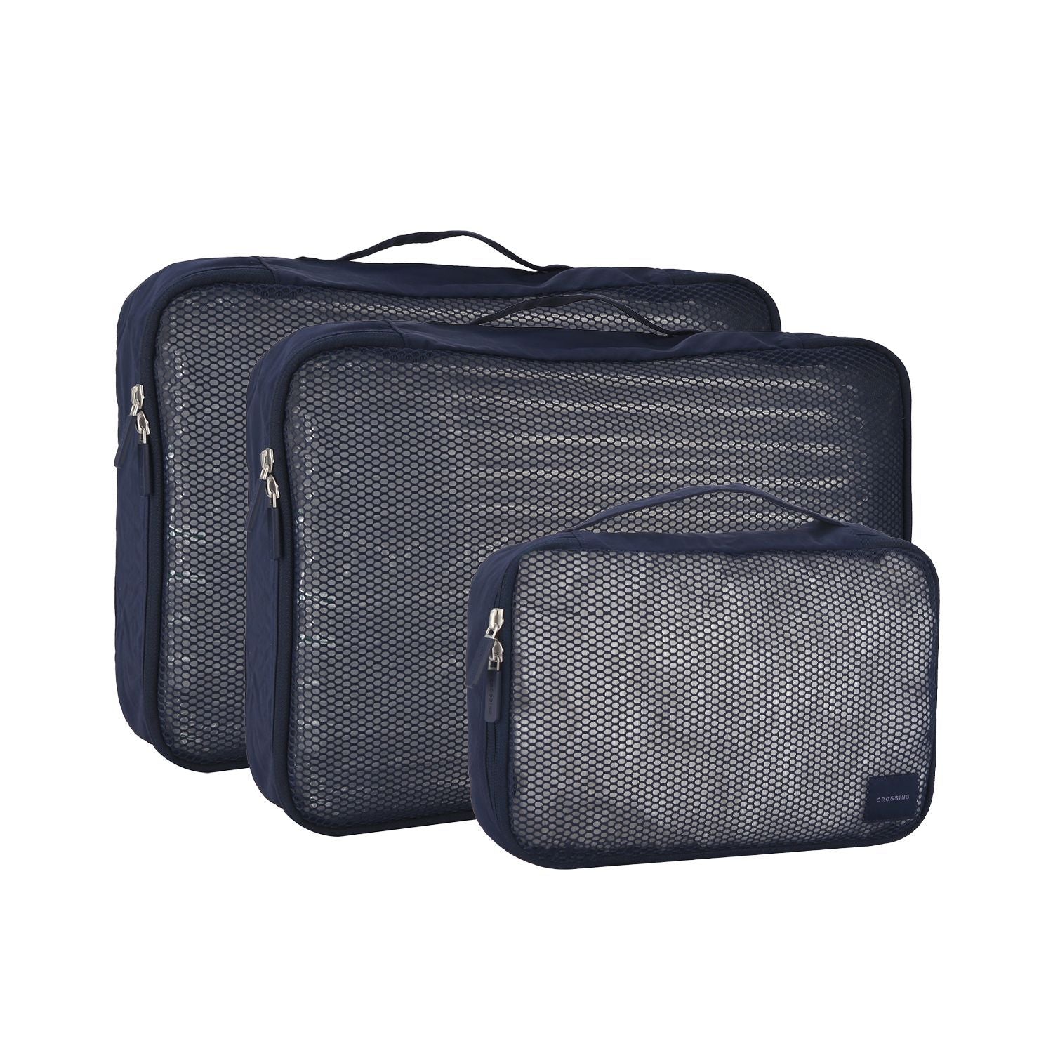 Crossing Waterproof Ripstop Nylon Packing Cube Set (4-Piece Set) - Navy
