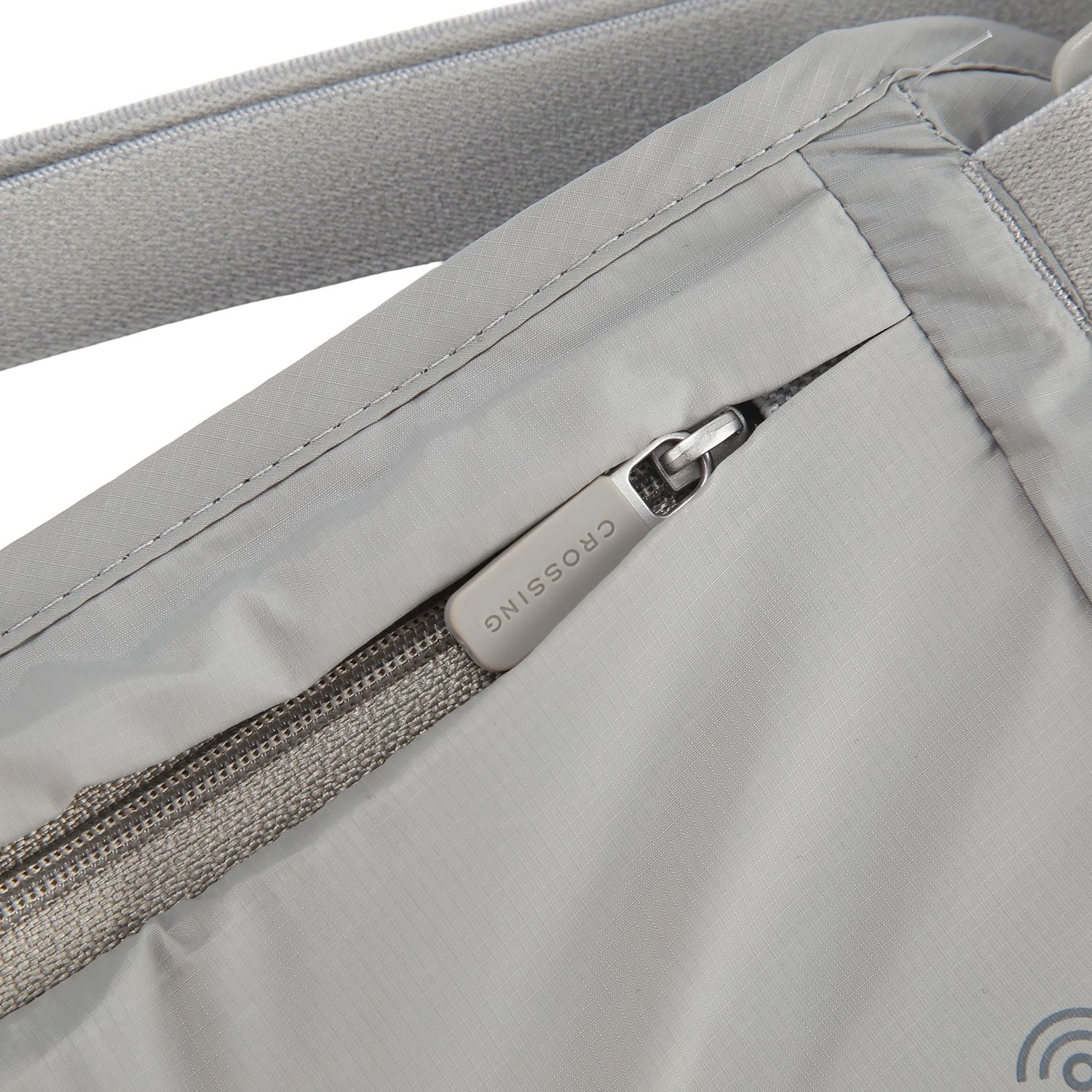 Crossing Waterproof Ripstop Nylon RFID Blocking Travel Waist Wallet - Light Grey