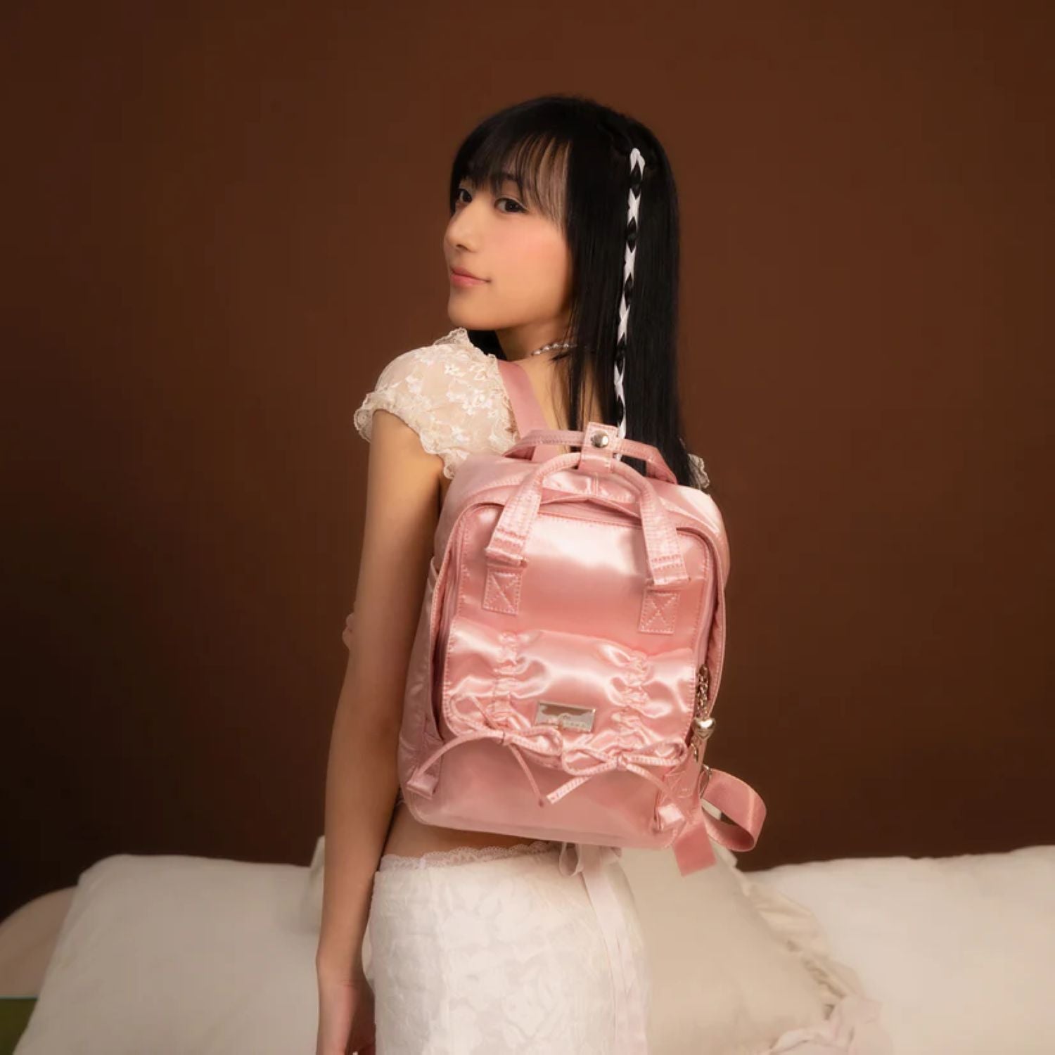 Doughnut Macaroon Mini Girlitude Series Backpack - Rose