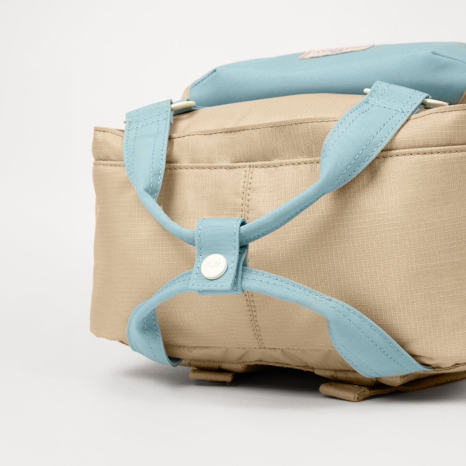 Doughnut Macaroon Minorstones Series Backpack - Blue Grey X Beige