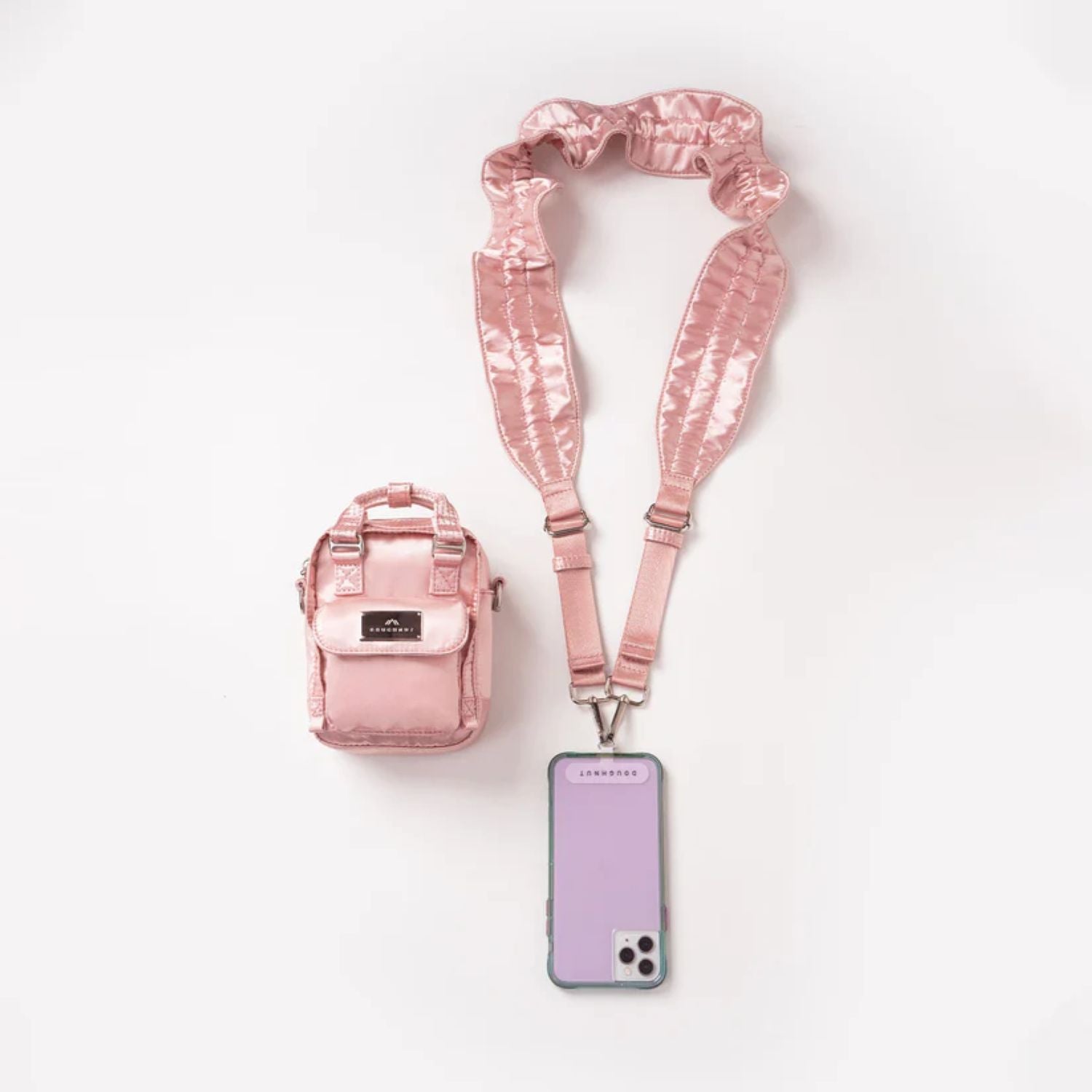 Doughnut Macaroon Tiny Girlitude Series Crossbody Bag - Champagne