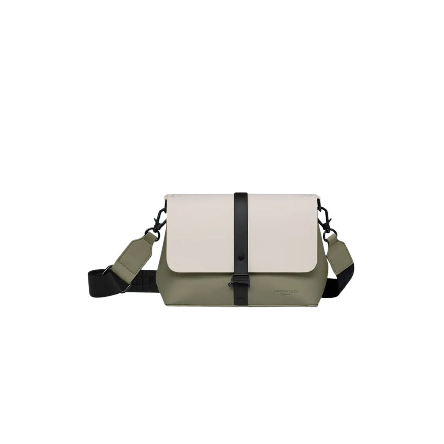 Gaston Luga Splash Crossbody Bag - Cloud Cream/Sage