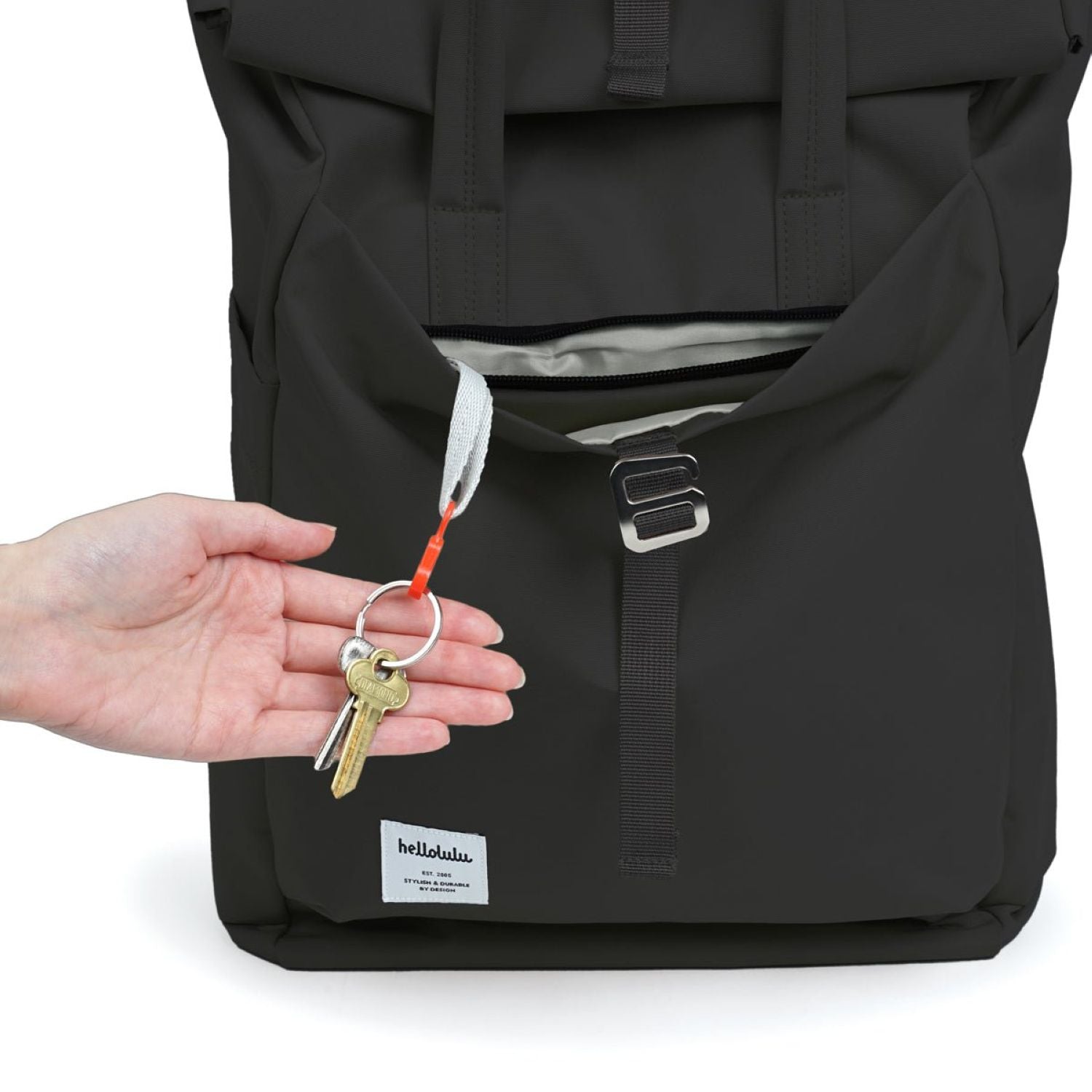 Hellolulu Kacy All Day Backpack Recycled  (Flat Black)