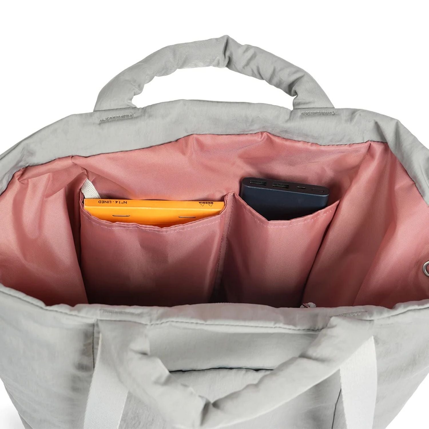 Hellolulu Kylie Convertible 2-Way Tote L (Neutral Gray)