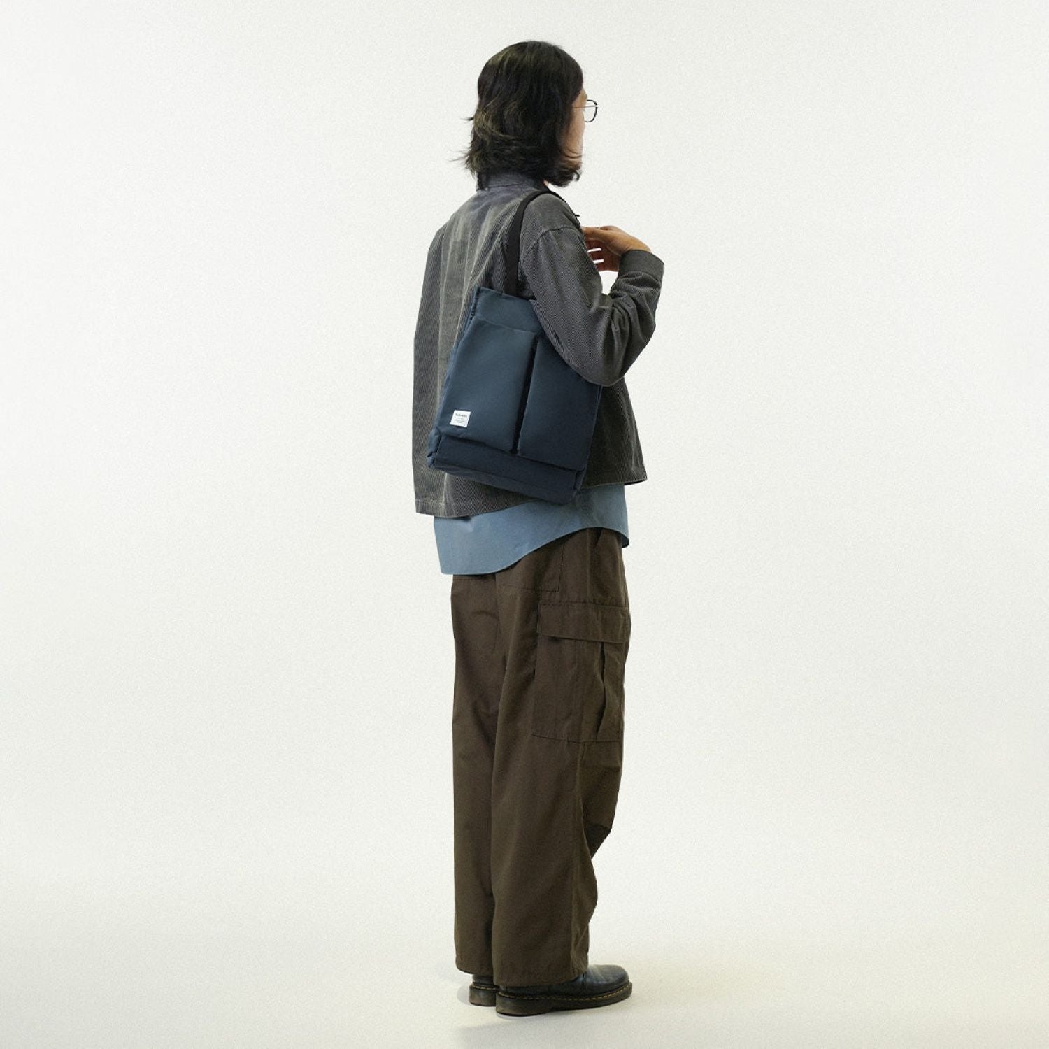 Hellolulu Luke 3 Way Vertical Tote Recycled (Dark Sapphire)