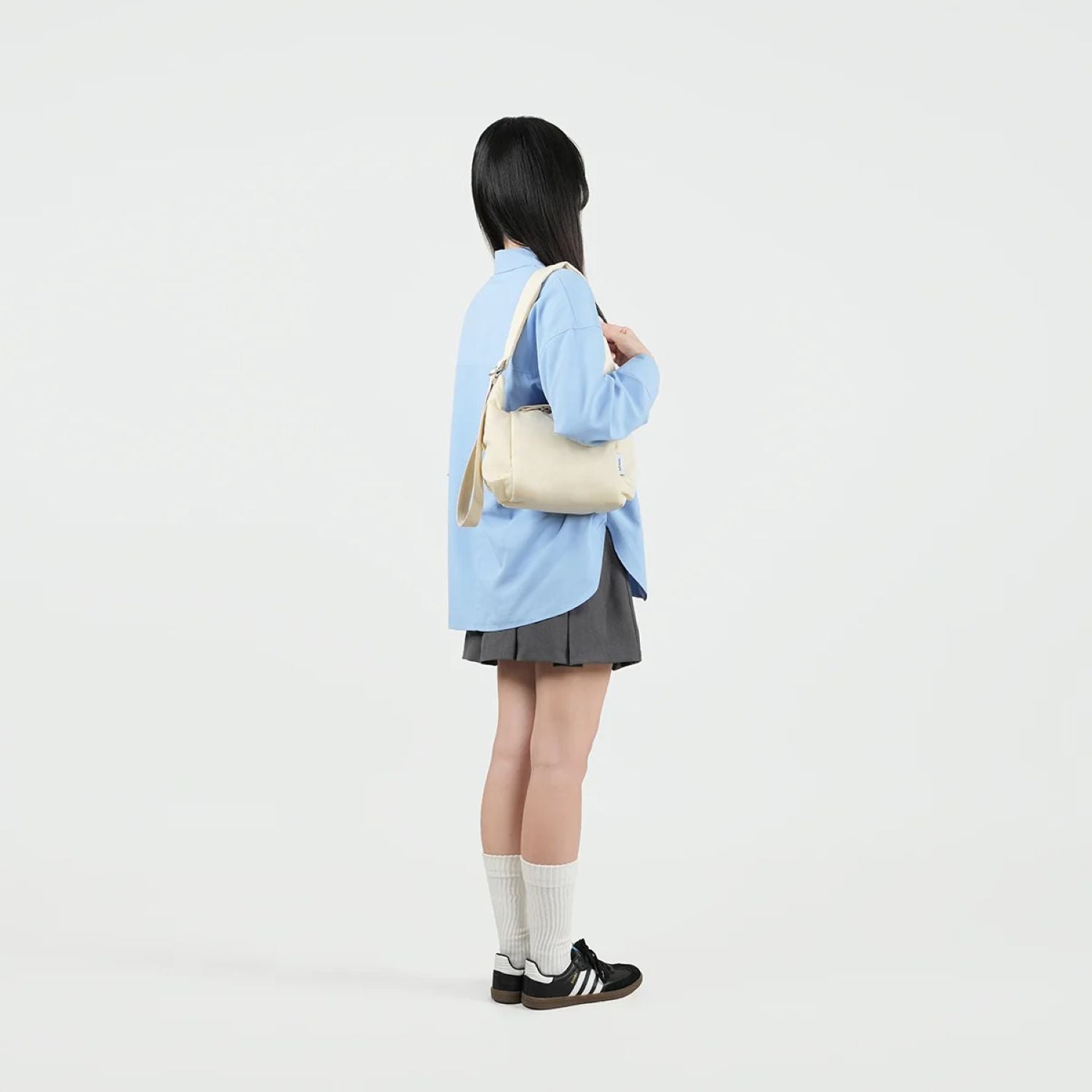 Hellolulu Milo All Day Shoulder Bag S (Vanilla White)