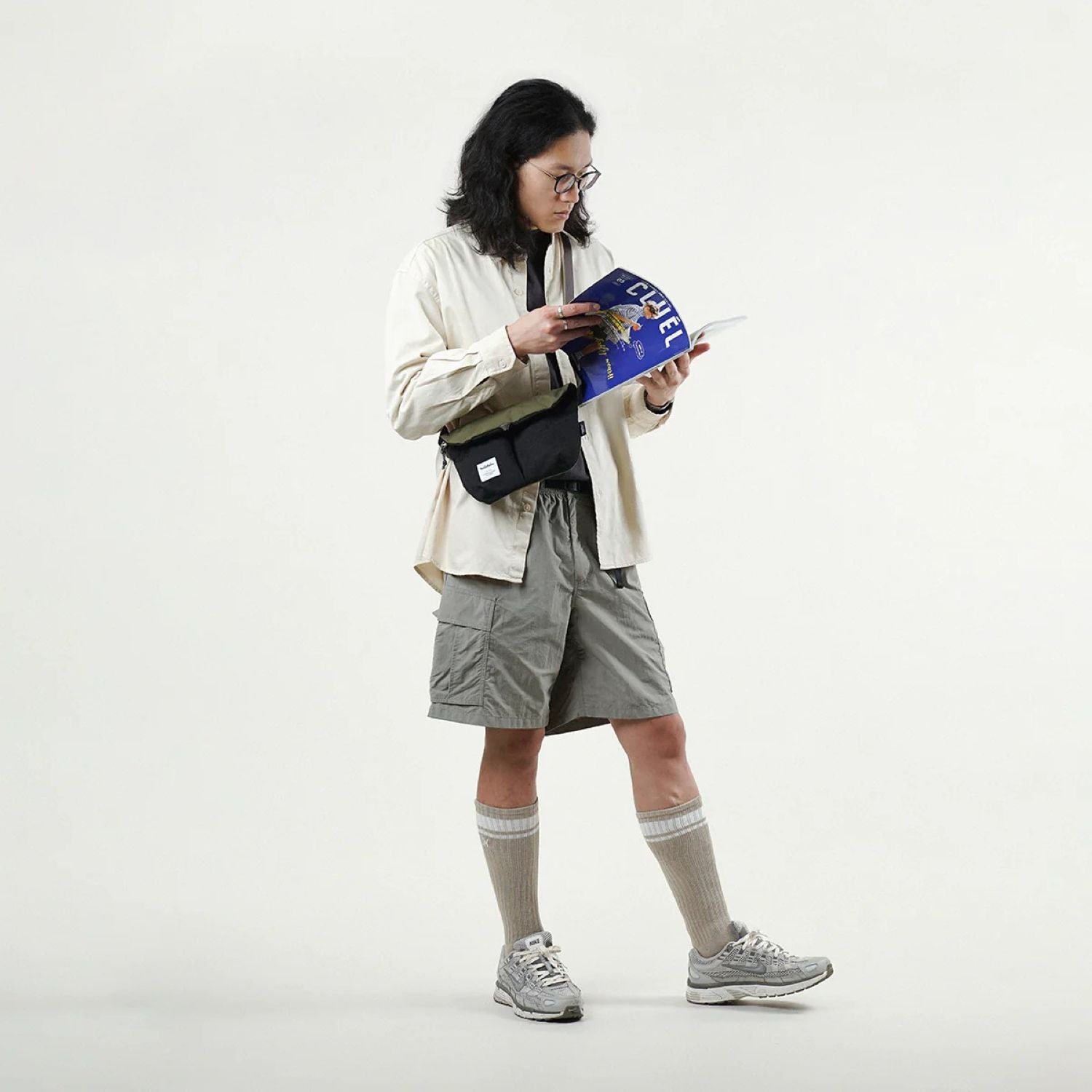 Hellolulu Mini Kasen Shoulder Bag Recycled (Capulet Olive/Flat Black)