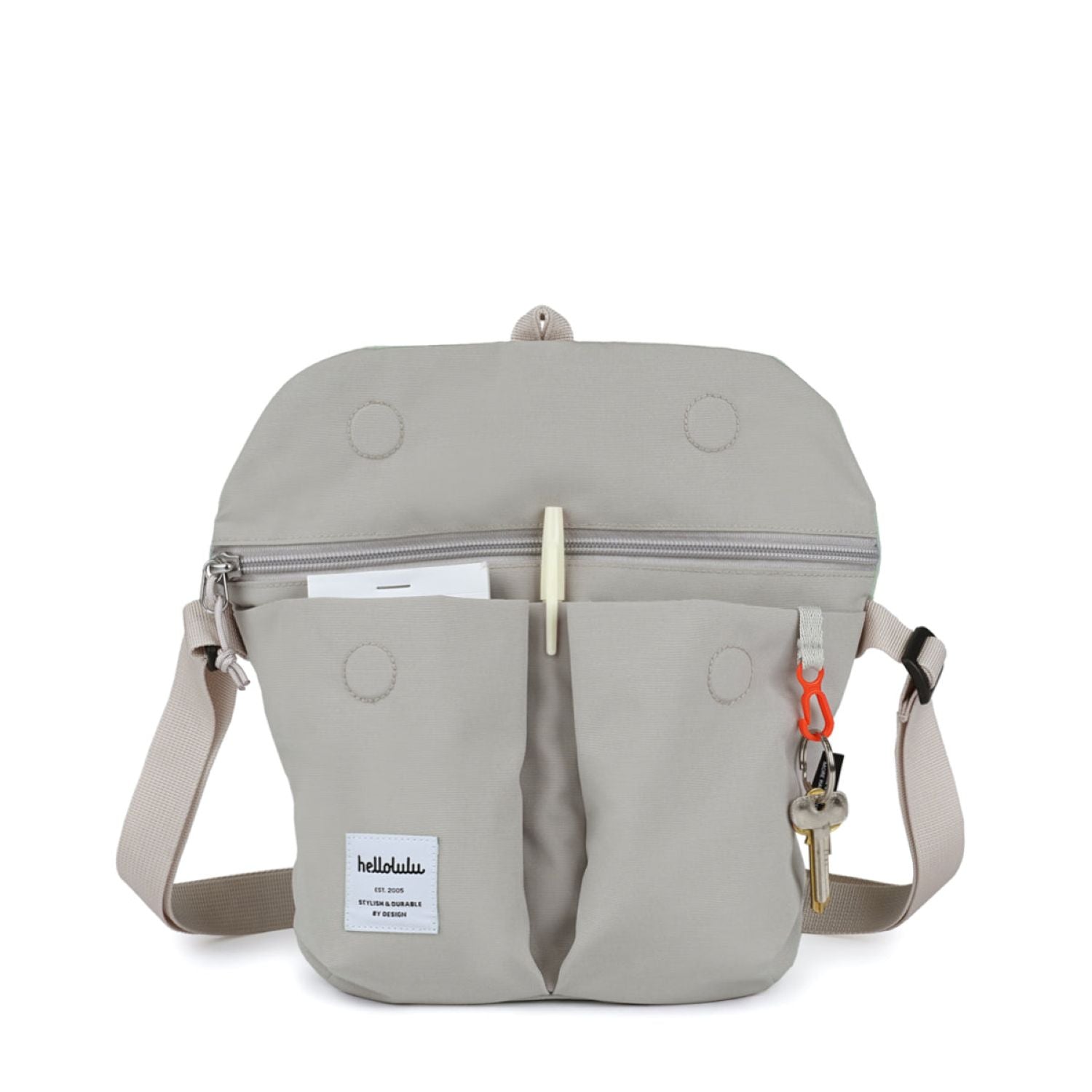 Hellolulu Mini Kasen Shoulder Bag Recycled (Gentle Gray)
