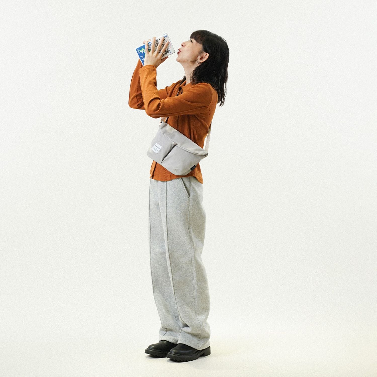 Hellolulu Mini Kasen Shoulder Bag Recycled (Gentle Gray)