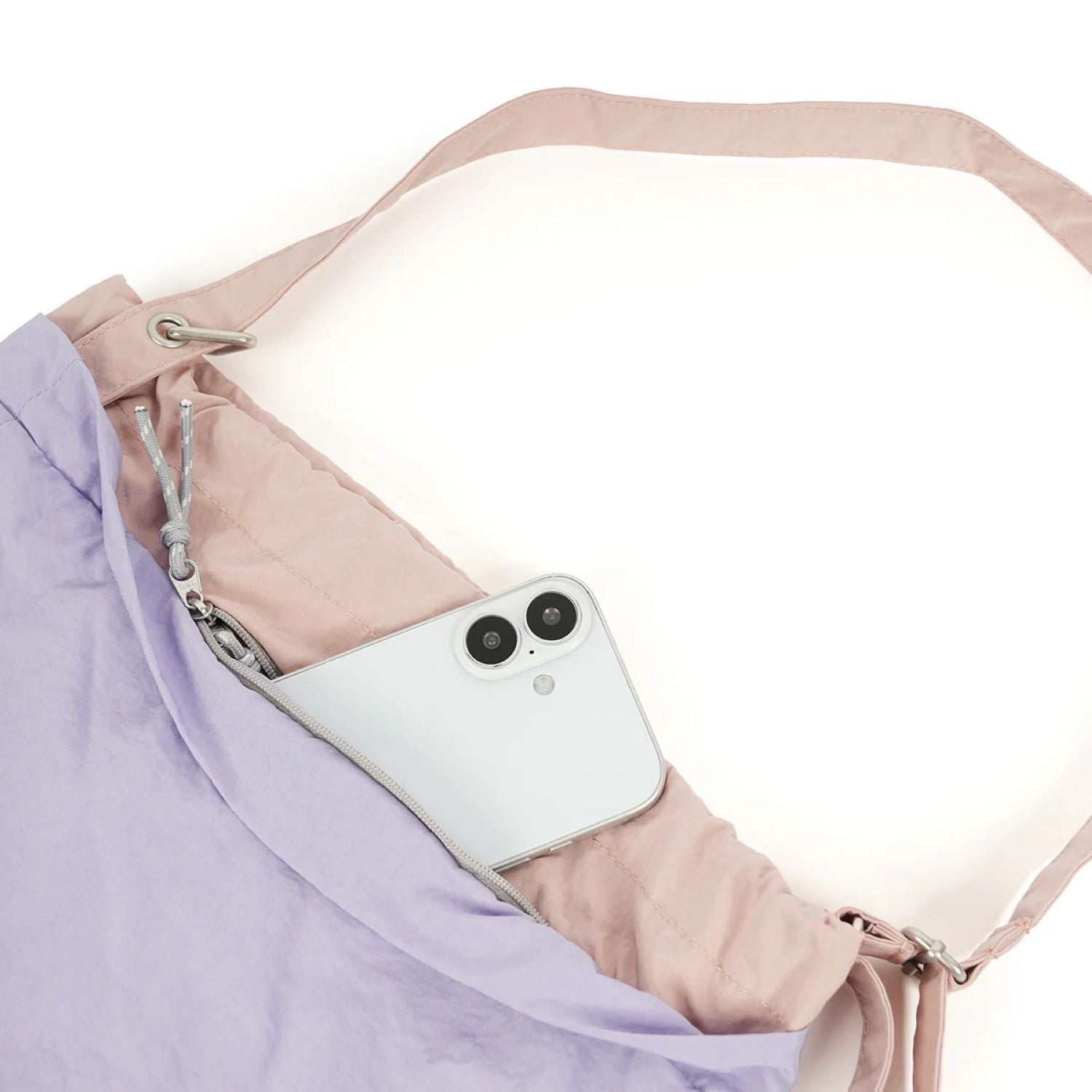 Hellolulu Noor Reversible Shoulder Bag (Hebe Purple/Candy Pink)