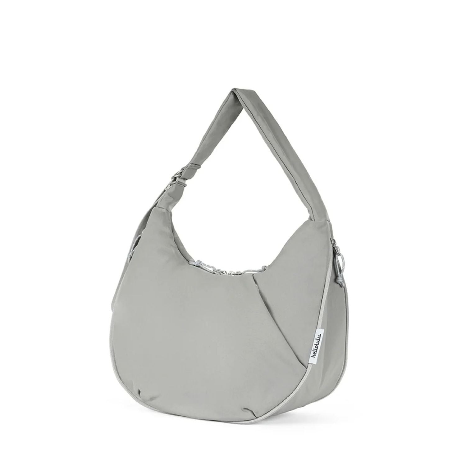 Hellolulu Zion Expandable Hobo Bag (Neutral Gray)