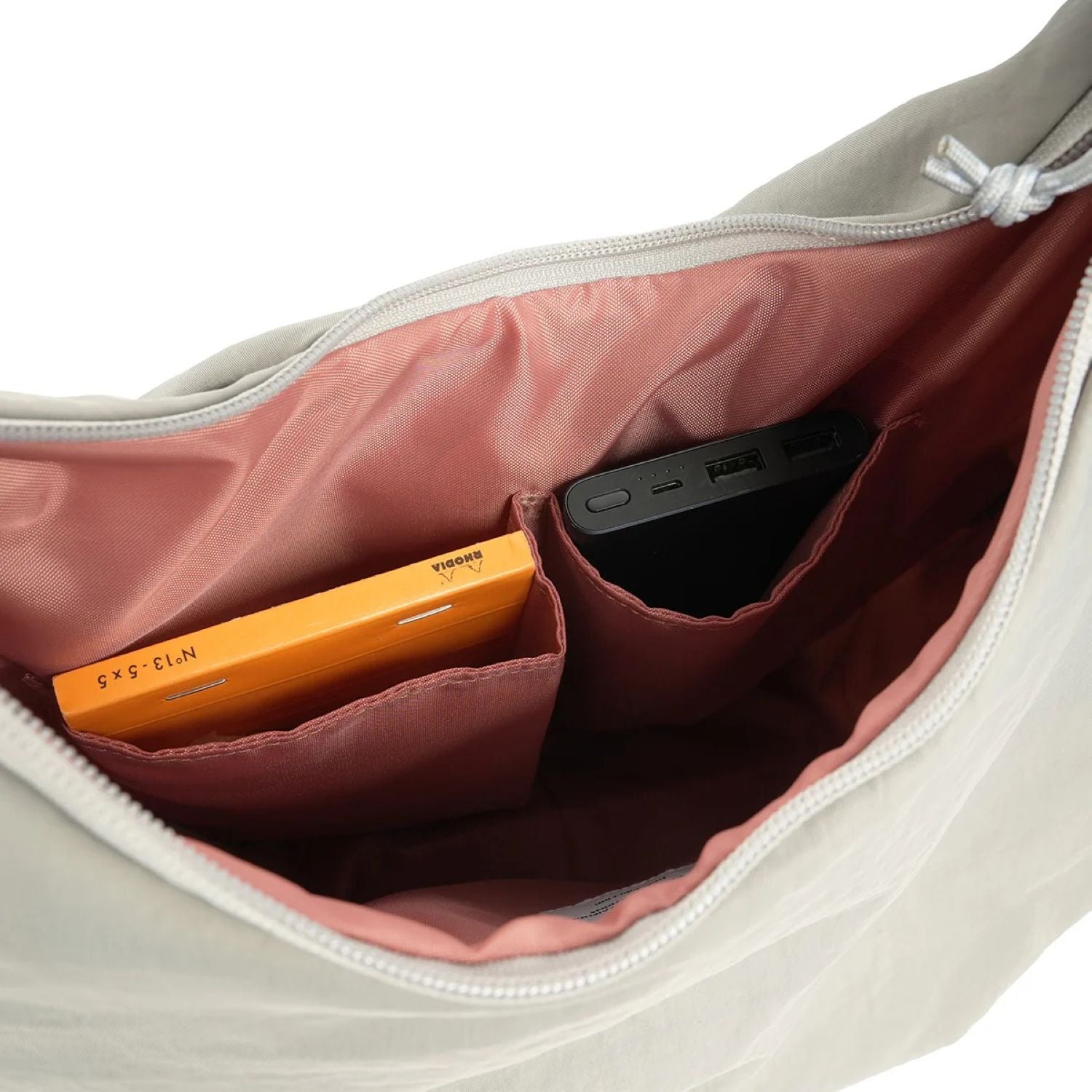 Hellolulu Zion Expandable Hobo Bag (Neutral Gray)