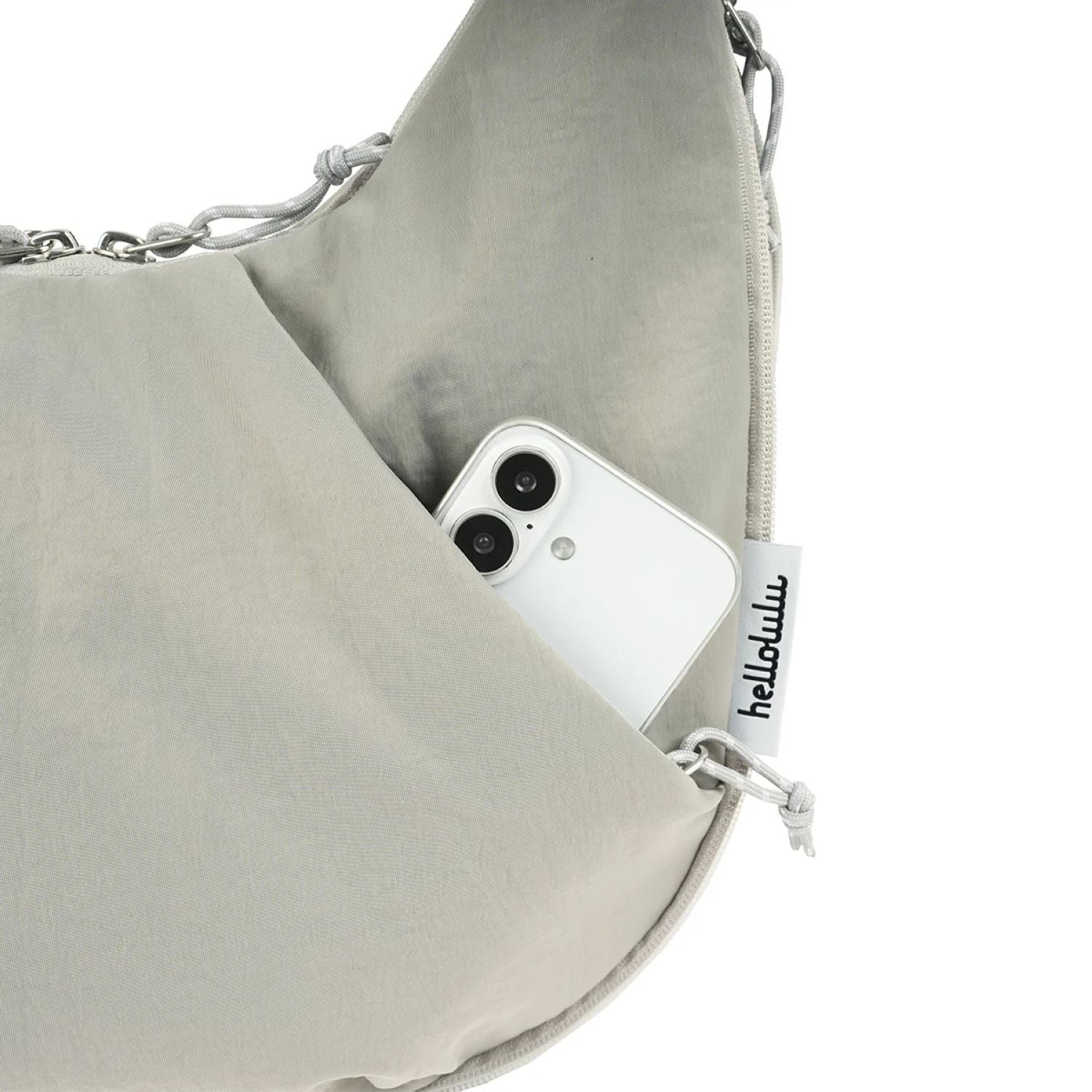 Hellolulu Zion Expandable Hobo Bag (Neutral Gray)