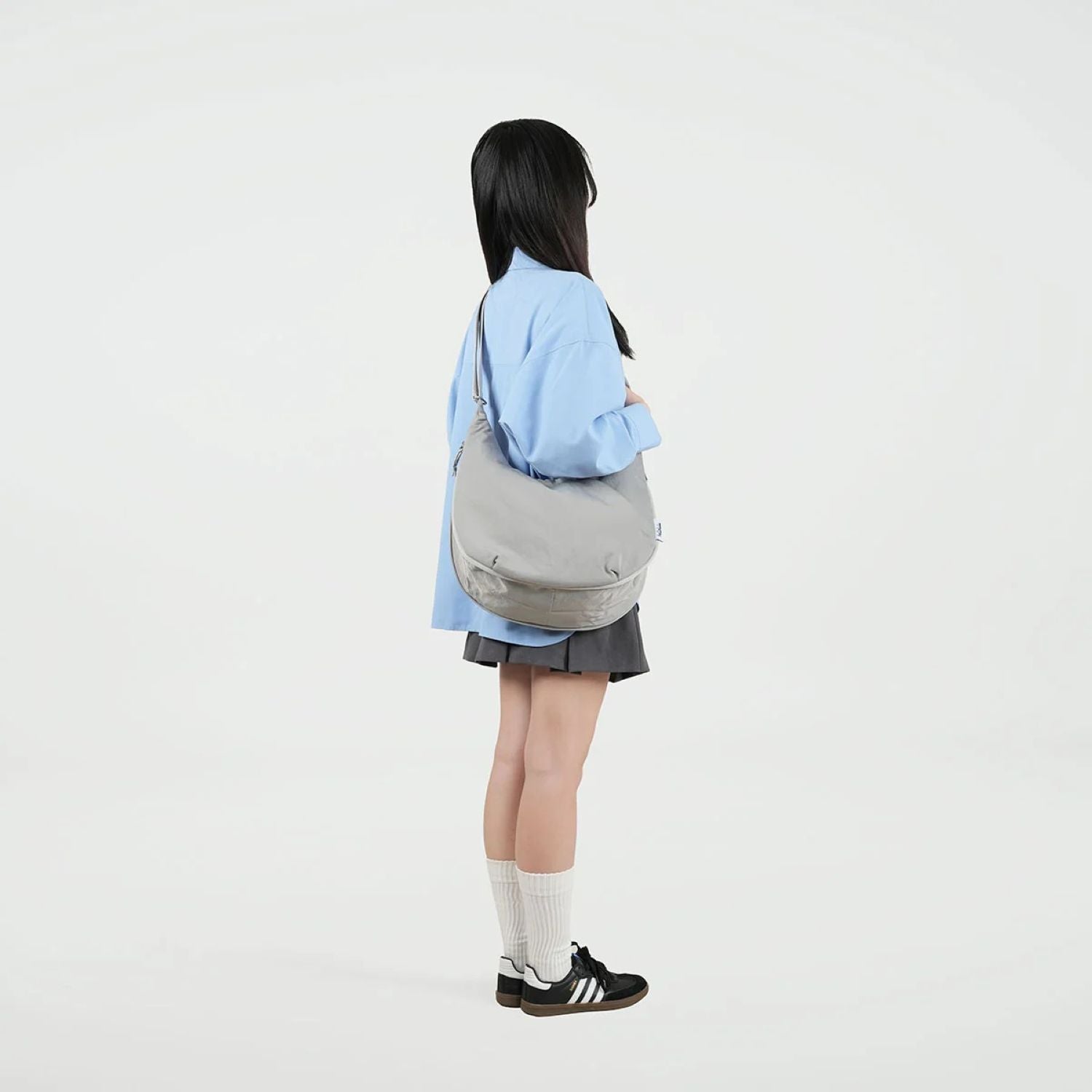 Hellolulu Zion Expandable Hobo Bag (Neutral Gray)