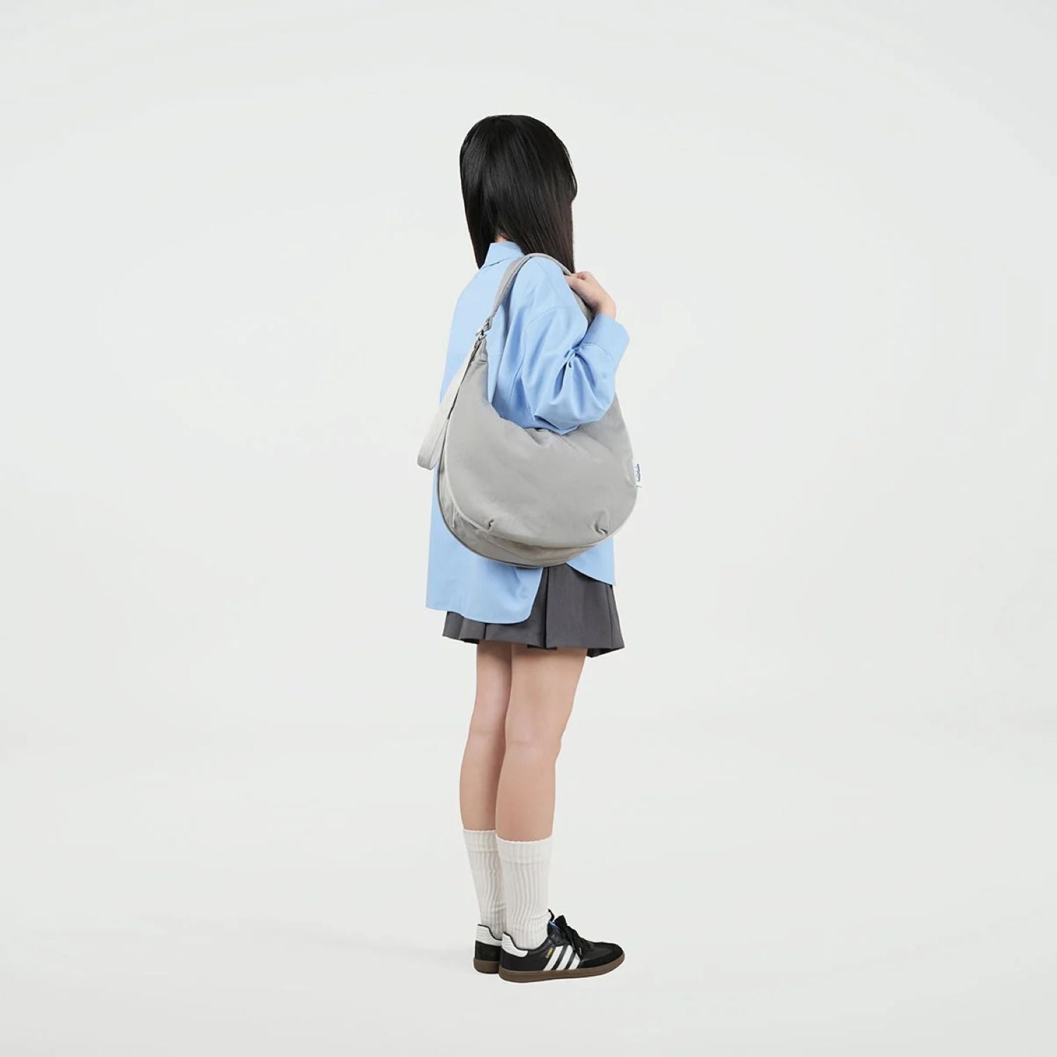 Hellolulu Zion Expandable Hobo Bag (Neutral Gray)