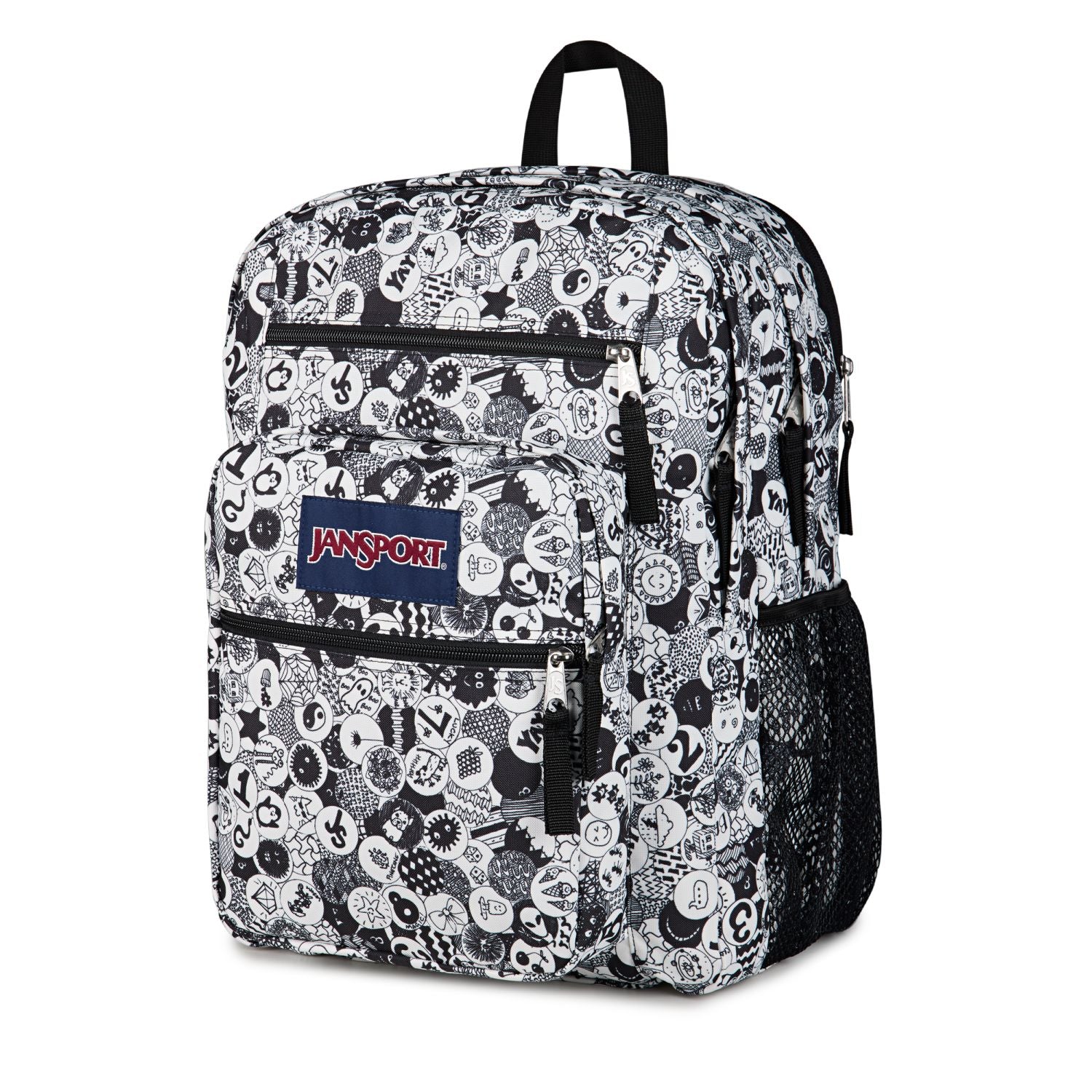 Jansport Big Student - Doodle Dots Black/White/Grey