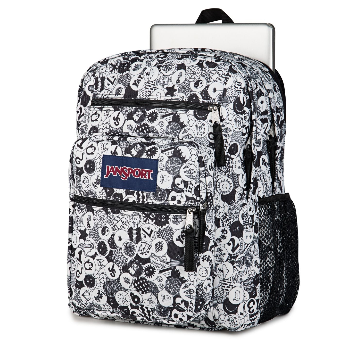 Jansport Big Student - Doodle Dots Black/White/Grey