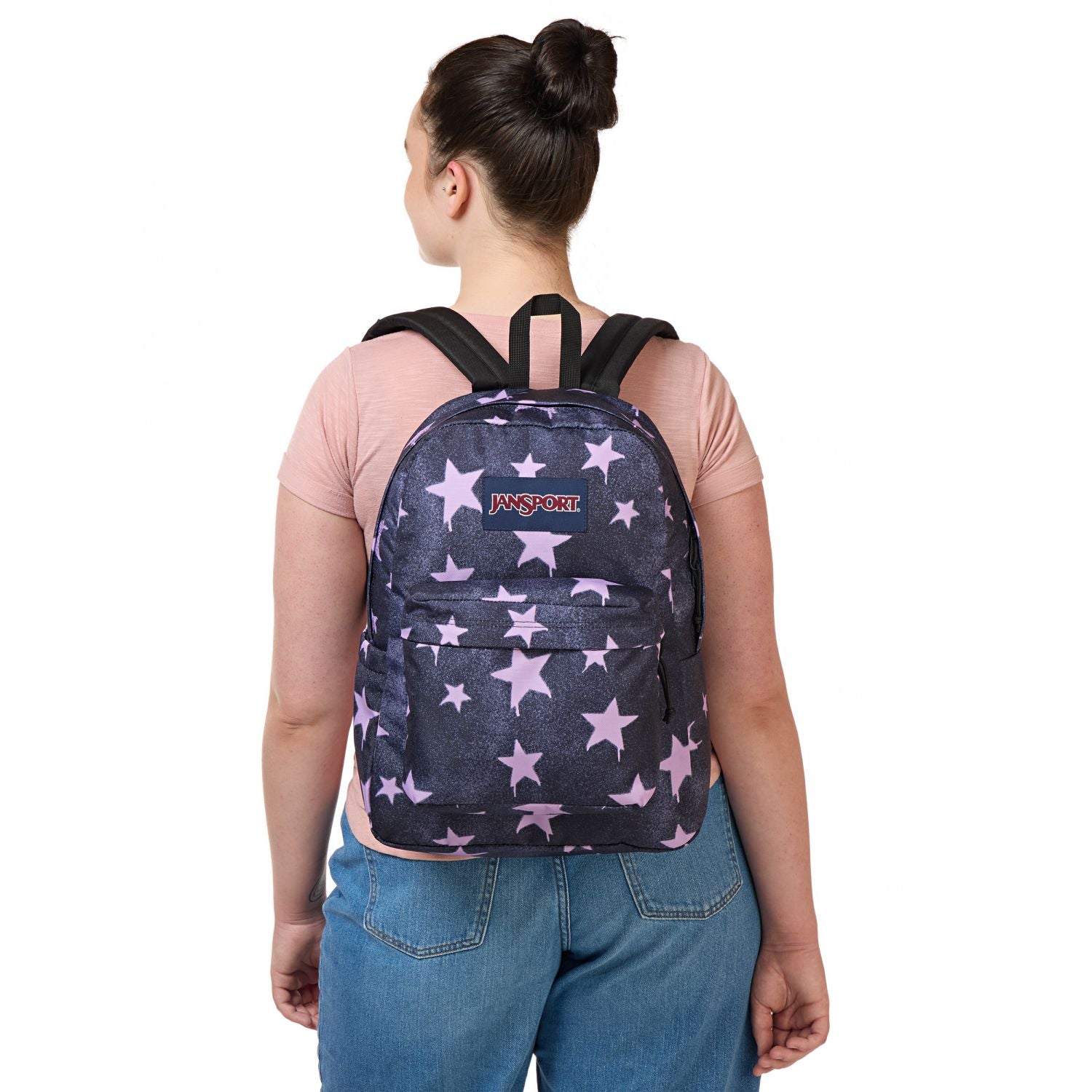 Jansport Superbreak Plus - Sprayed Stars Pastel Lilac