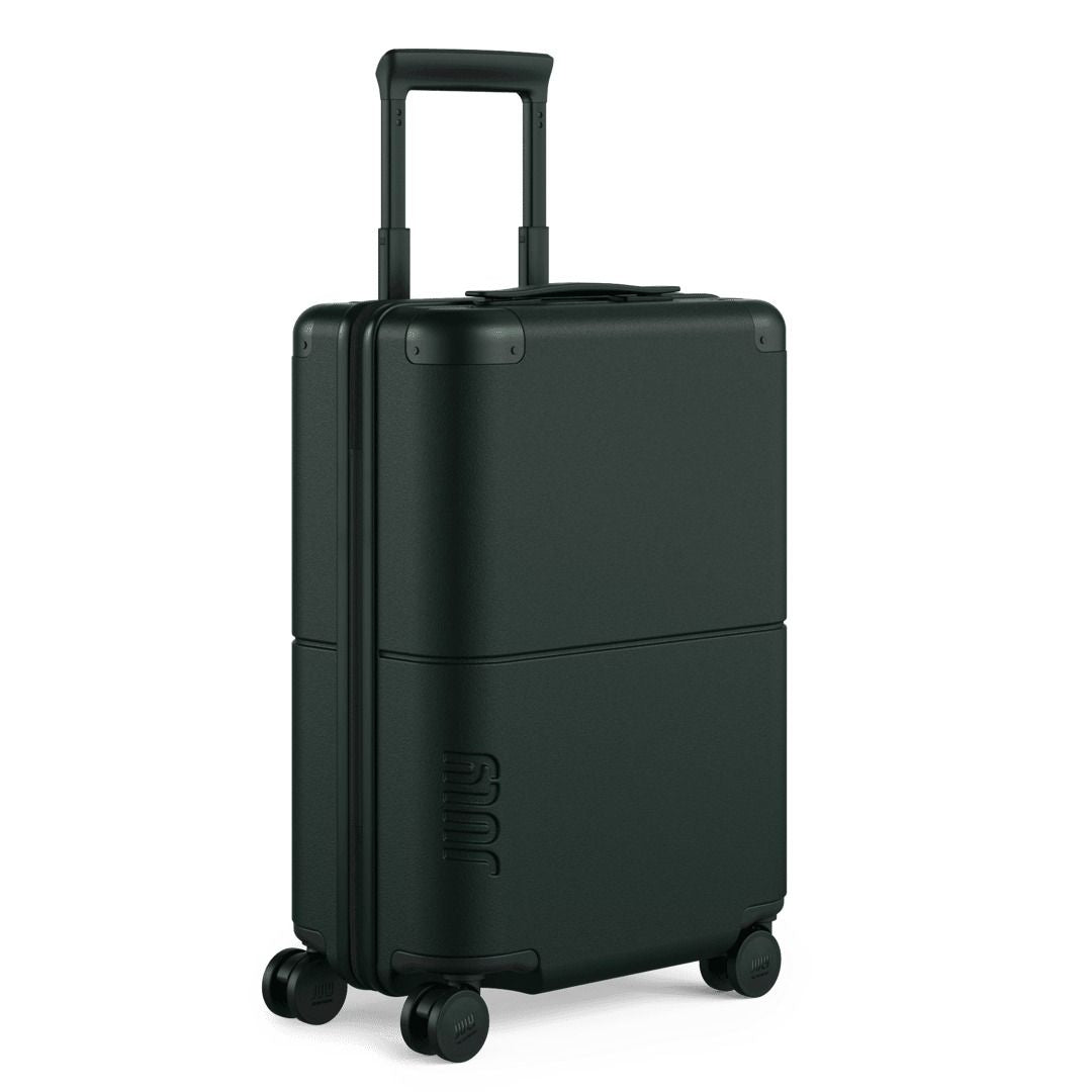 July Carry On Classic Polycarbonate 21" Luggage With Casesafe Tracking & Power Bank & Usb/Usb-C Cable - Forest