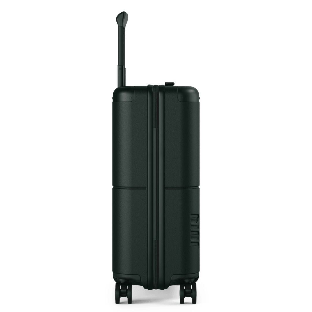 July Carry On Classic Polycarbonate 21" Luggage With Casesafe Tracking & Power Bank & Usb/Usb-C Cable - Forest