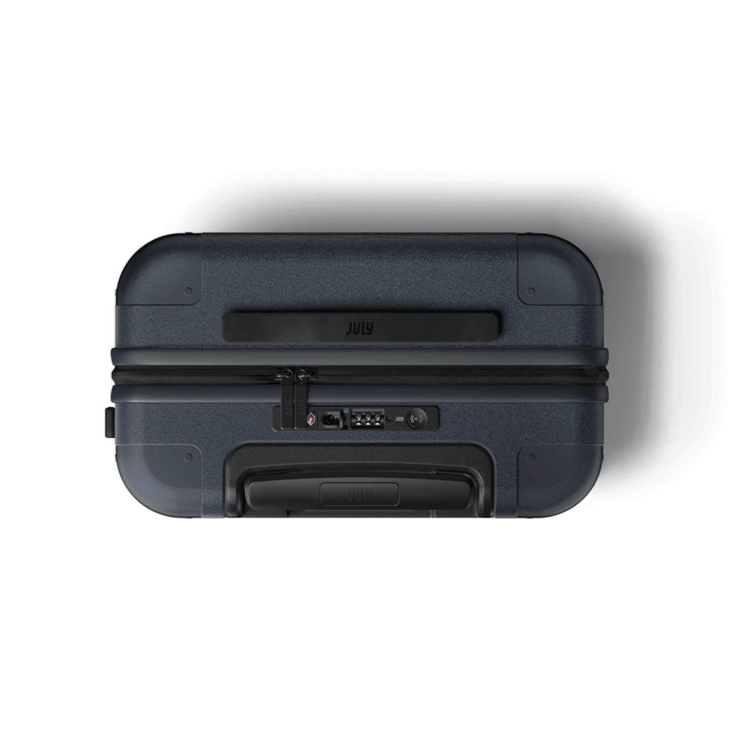 July Carry On Original Polycarbonate 21" Luggage With Casesafe Tracking & Power Bank & Usb/Usb-C Cable - Navy