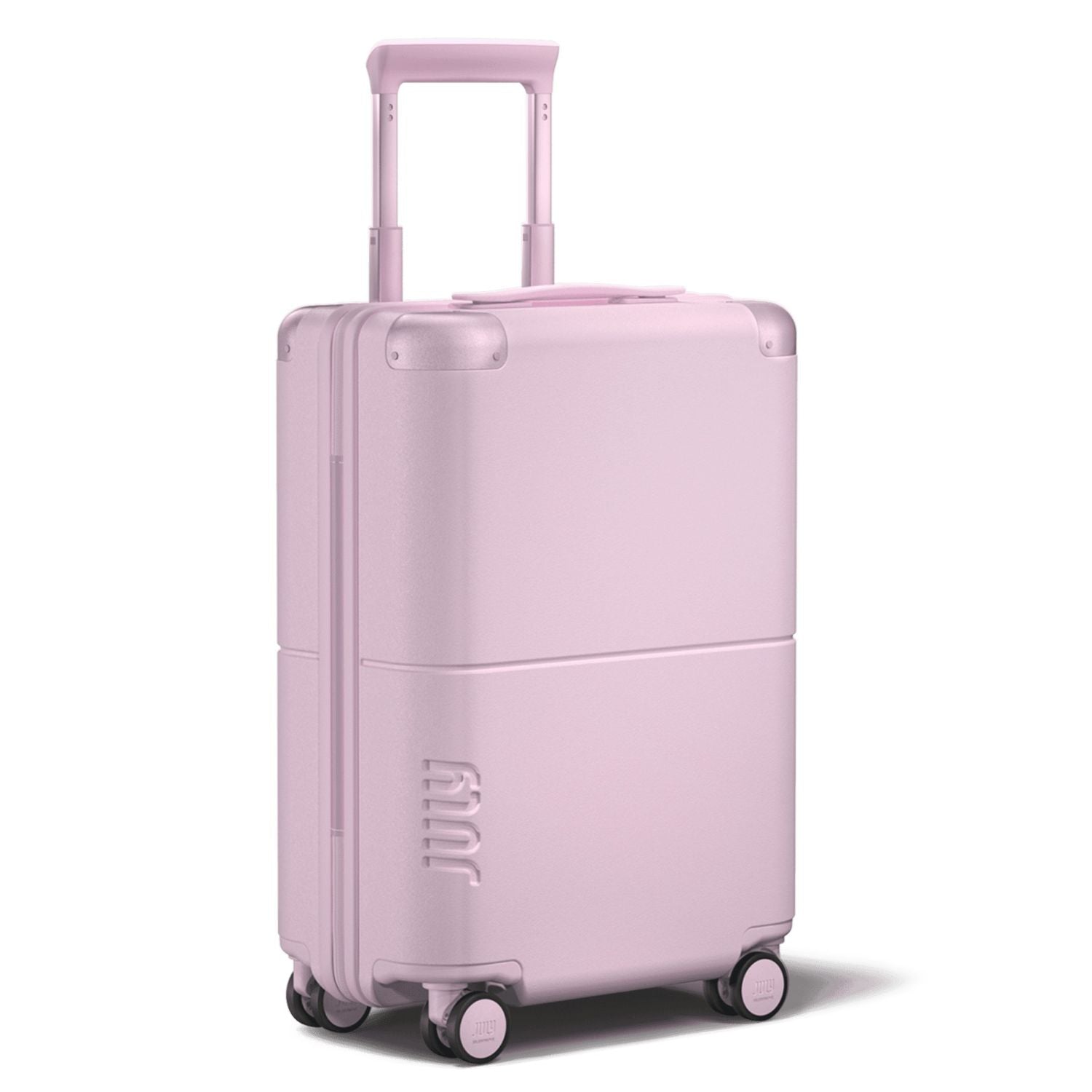 July Carry On Original Polycarbonate 21" Luggage With Casesafe Tracking & Power Bank & Usb/Usb-C Cable - Blush Pink