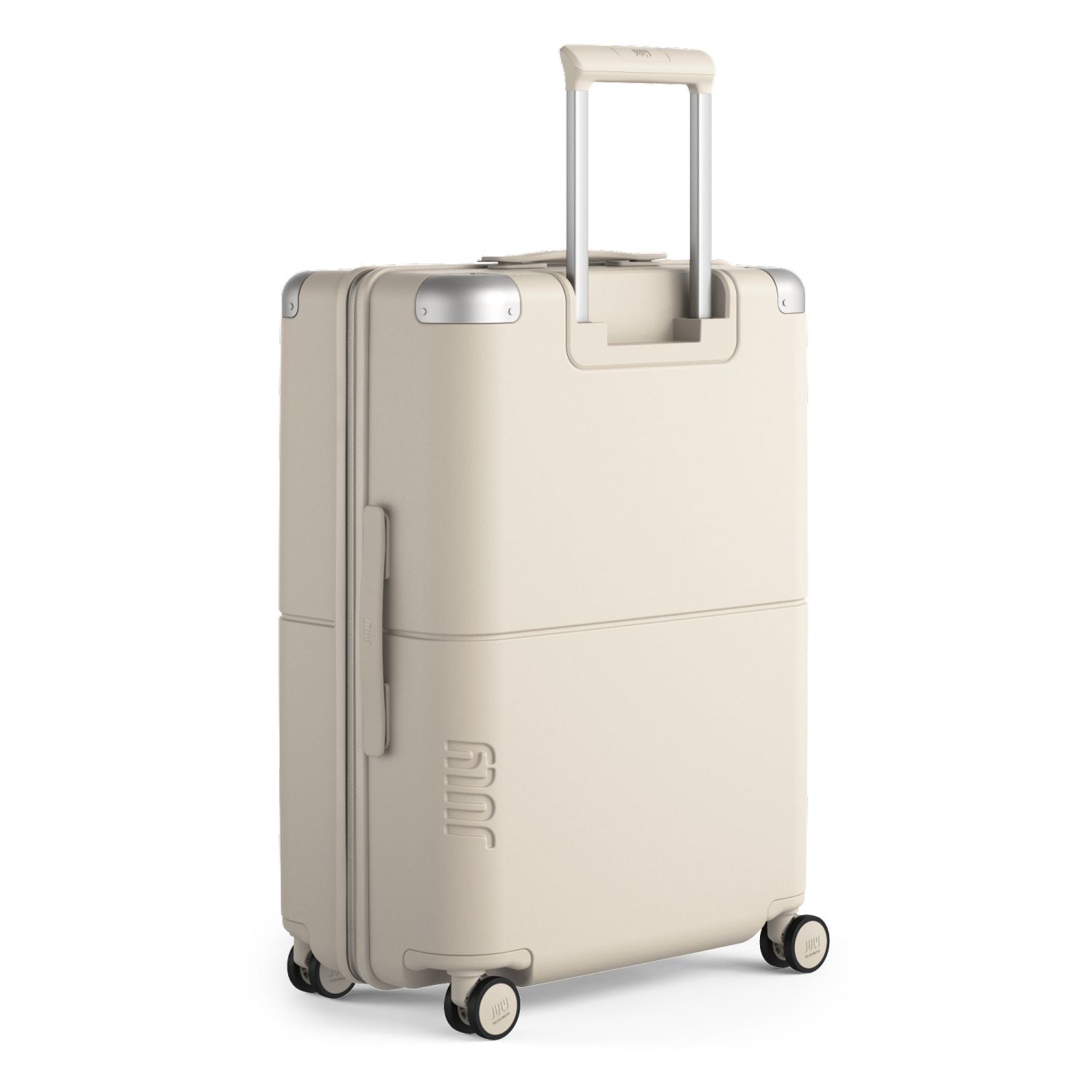 July Checked Polycarbonate 26" Luggage - Bone