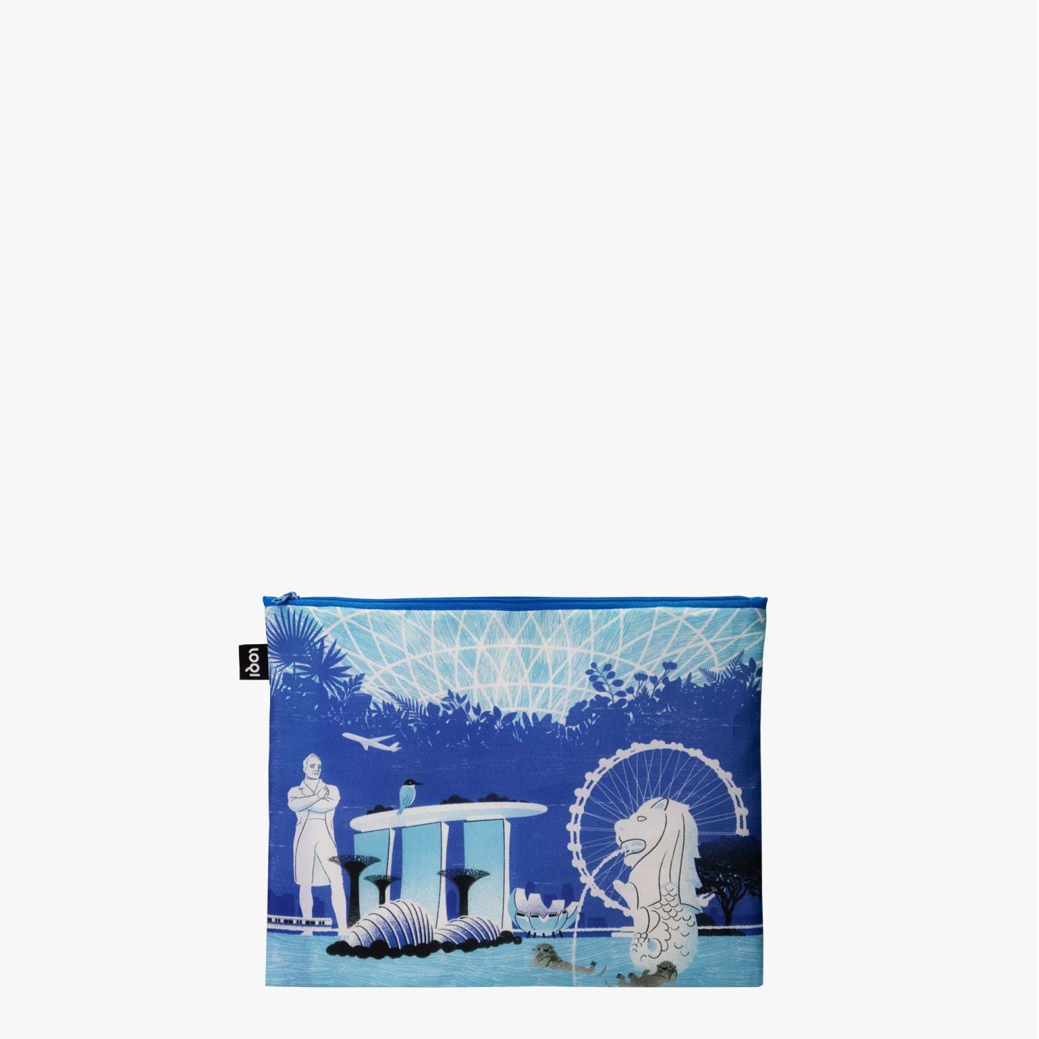 Loqi Artist Bags - Sokkuan Tye - Singapore Sights Blue