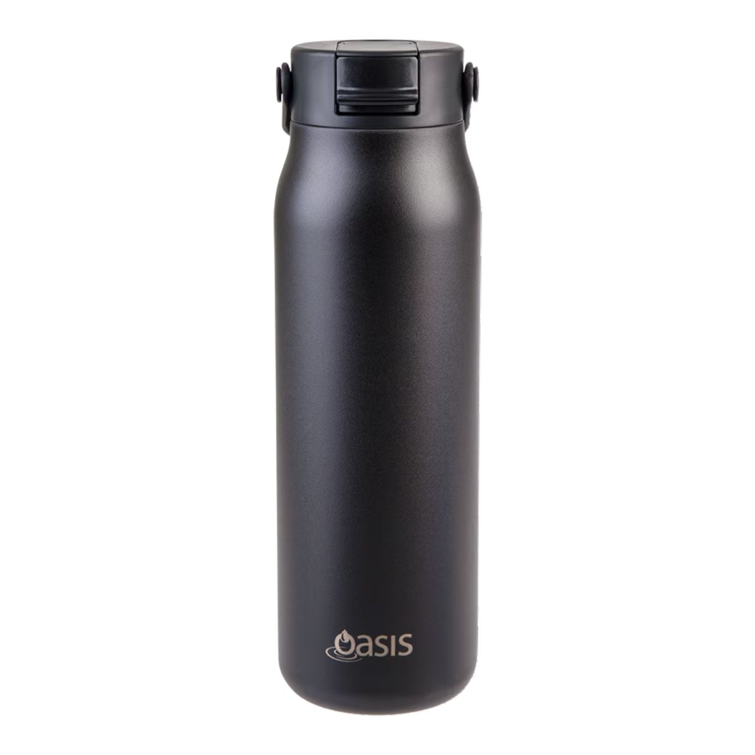 Oasis Ceramic S/S Insulated Sorrento Sipper Bottle 900ML - Black