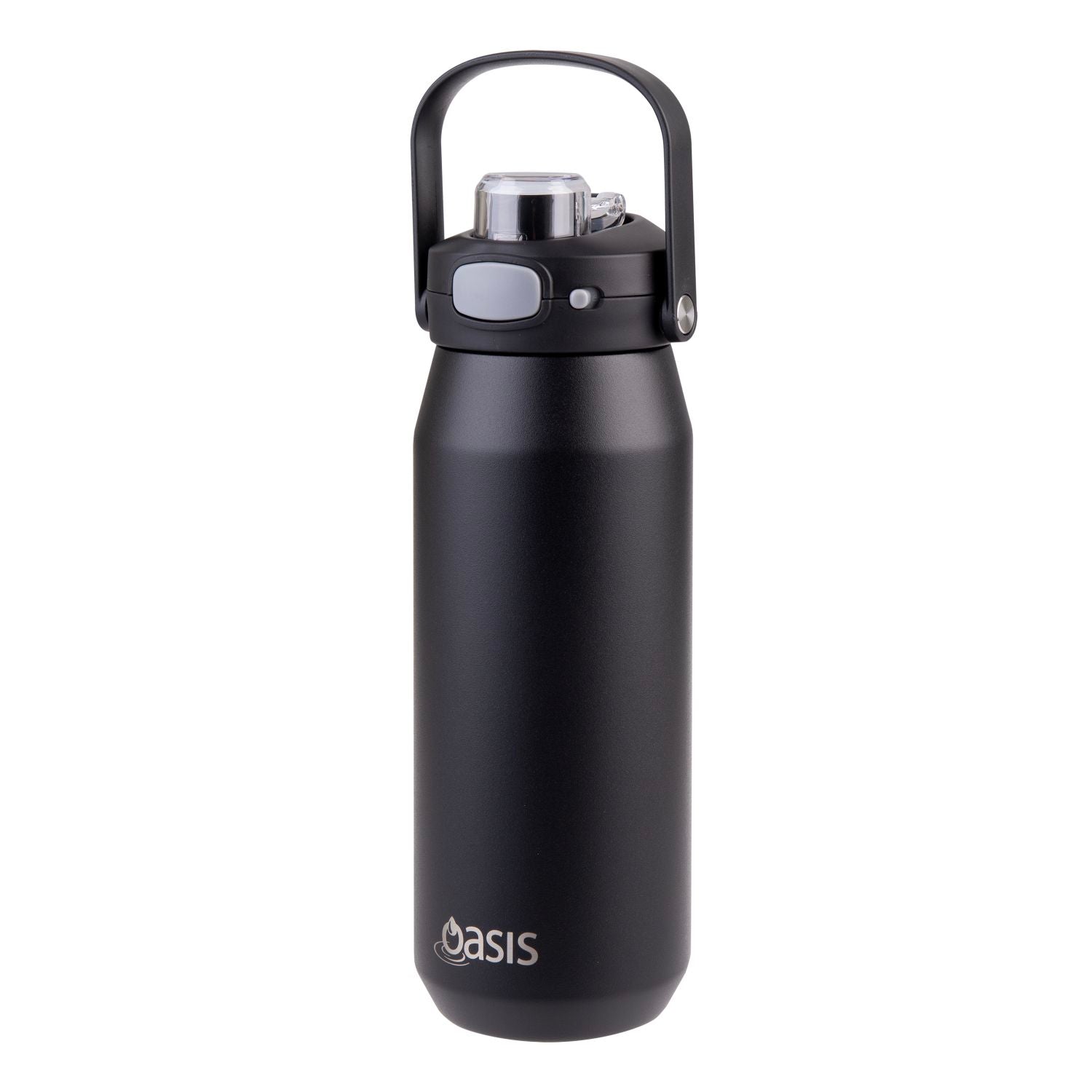 Oasis Ceramic S/S Triple Wall Capri Quick Release Drink Bottle Cap Only - Black