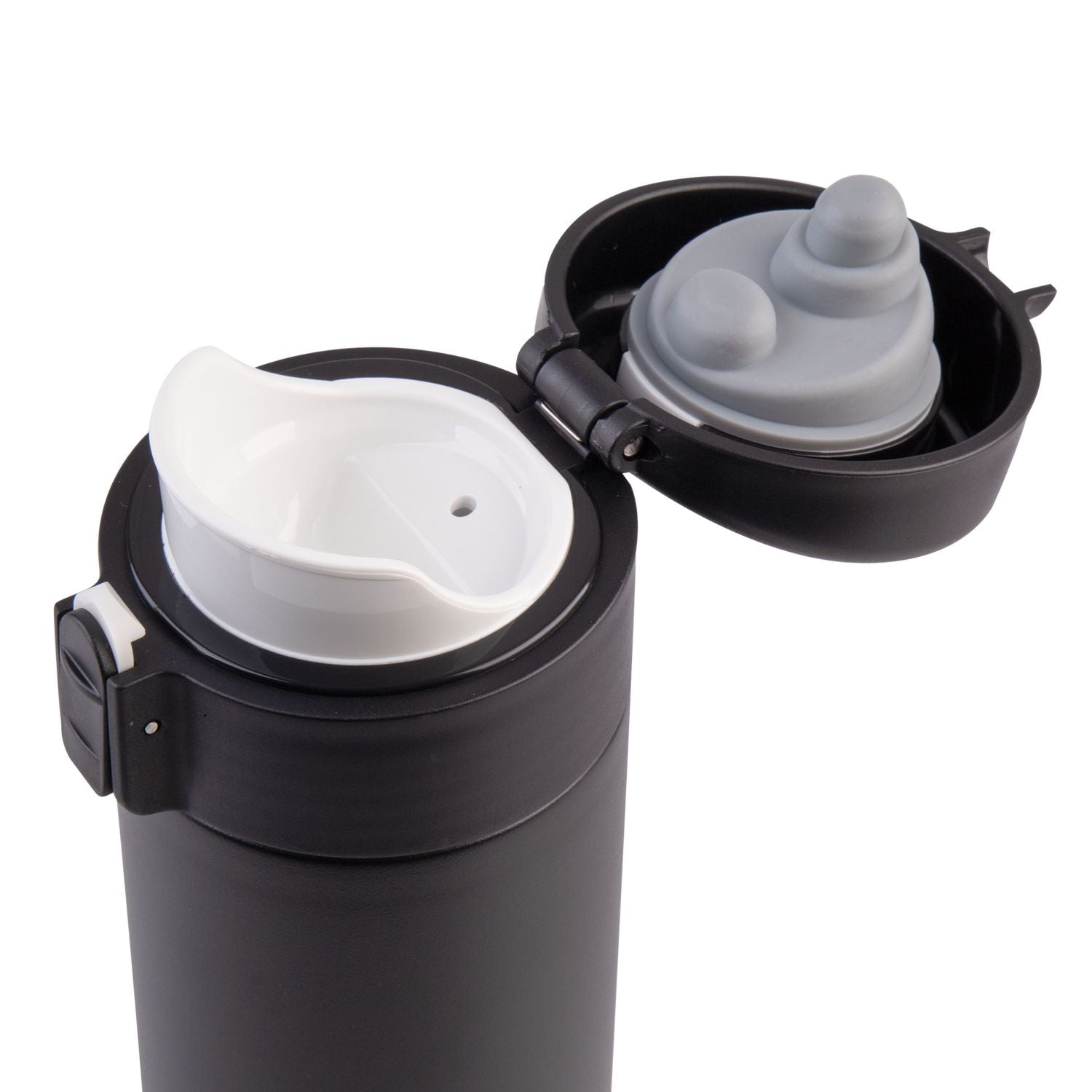 Oasis S/S Flip-Top With Lock Vacuum Flask 480Ml - Black