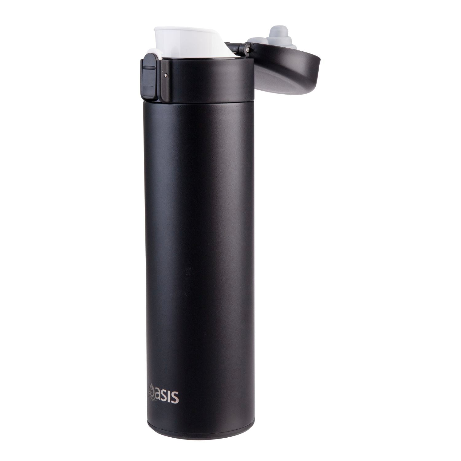 Oasis S/S Flip-Top With Lock Vacuum Flask 480Ml - Black